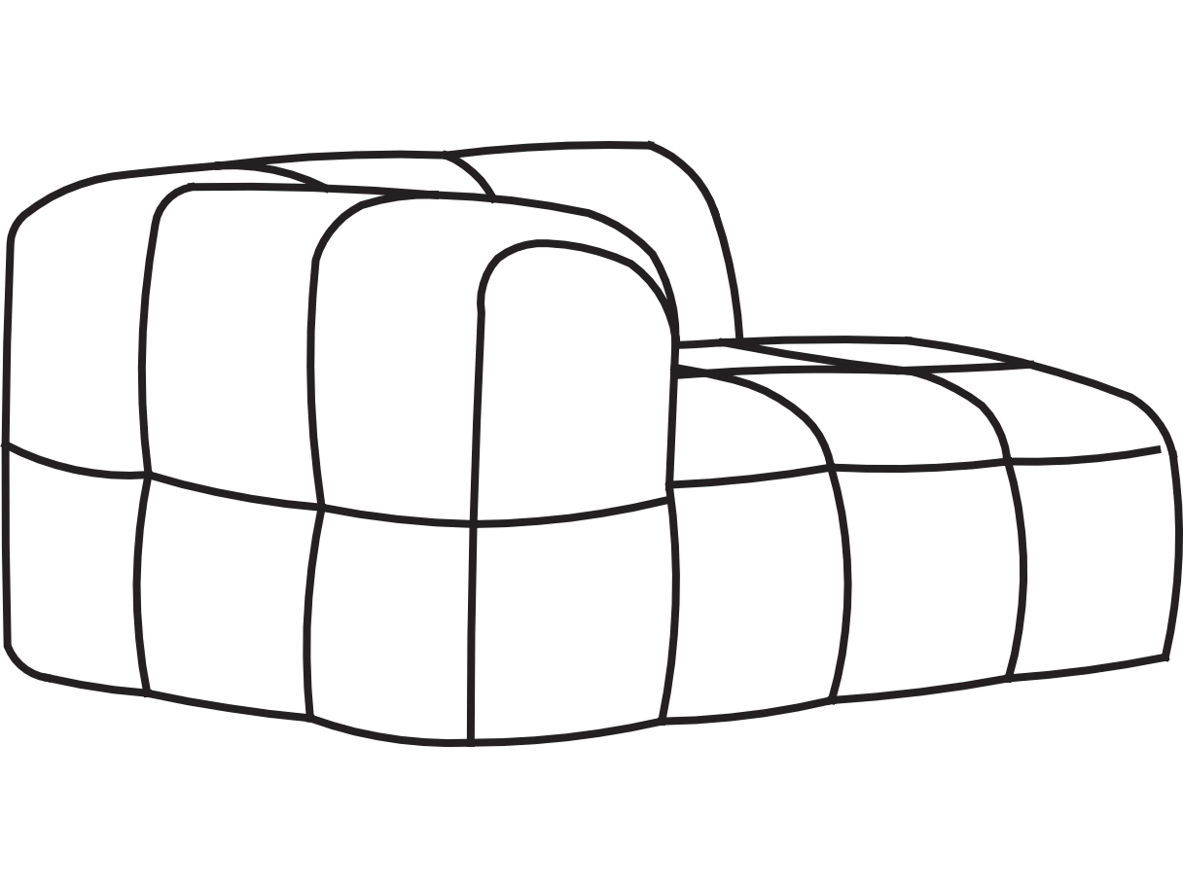 Arflex Strips Unit with 1 Armrest