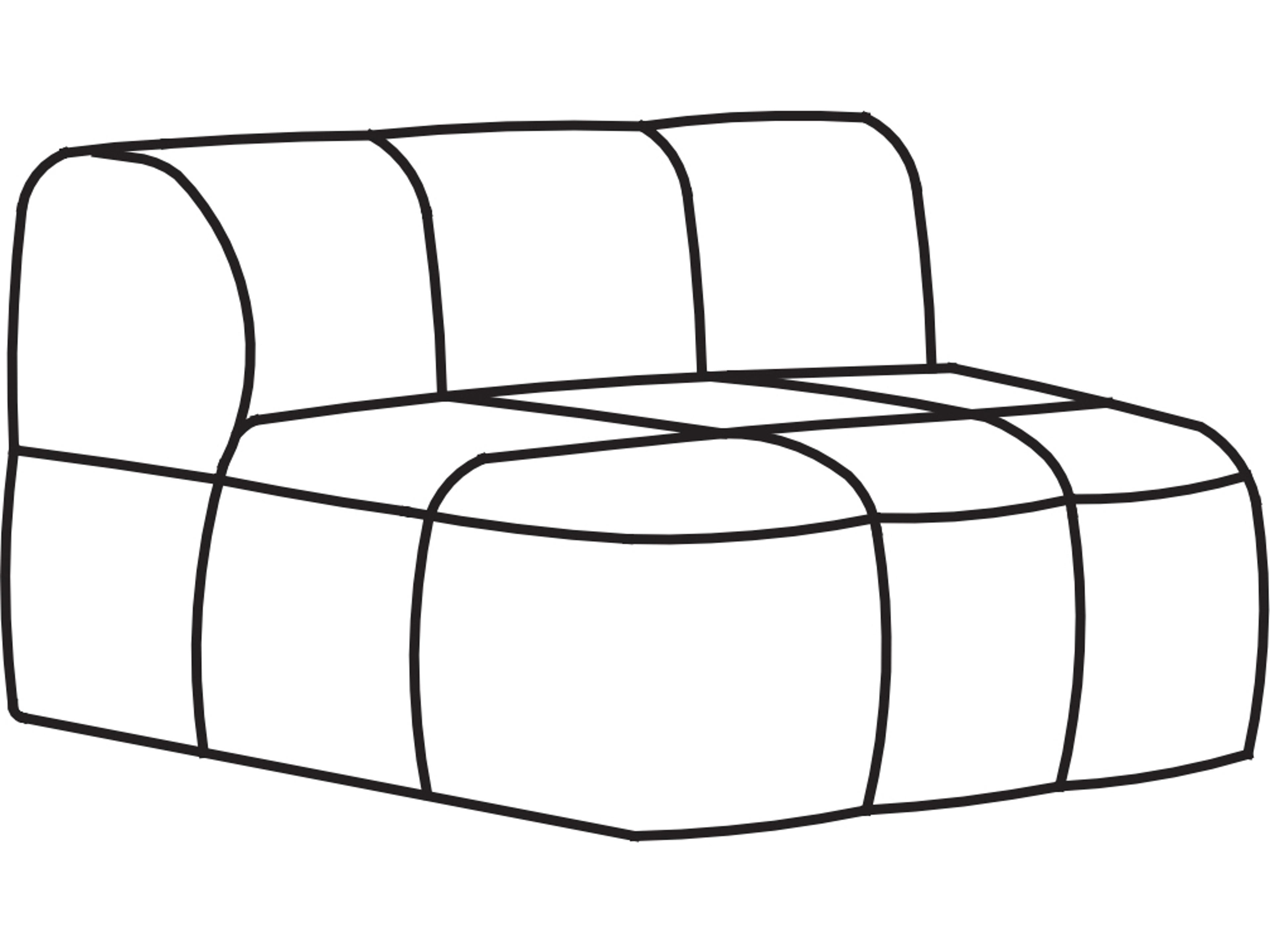 Arflex Strips Unit without Armrests