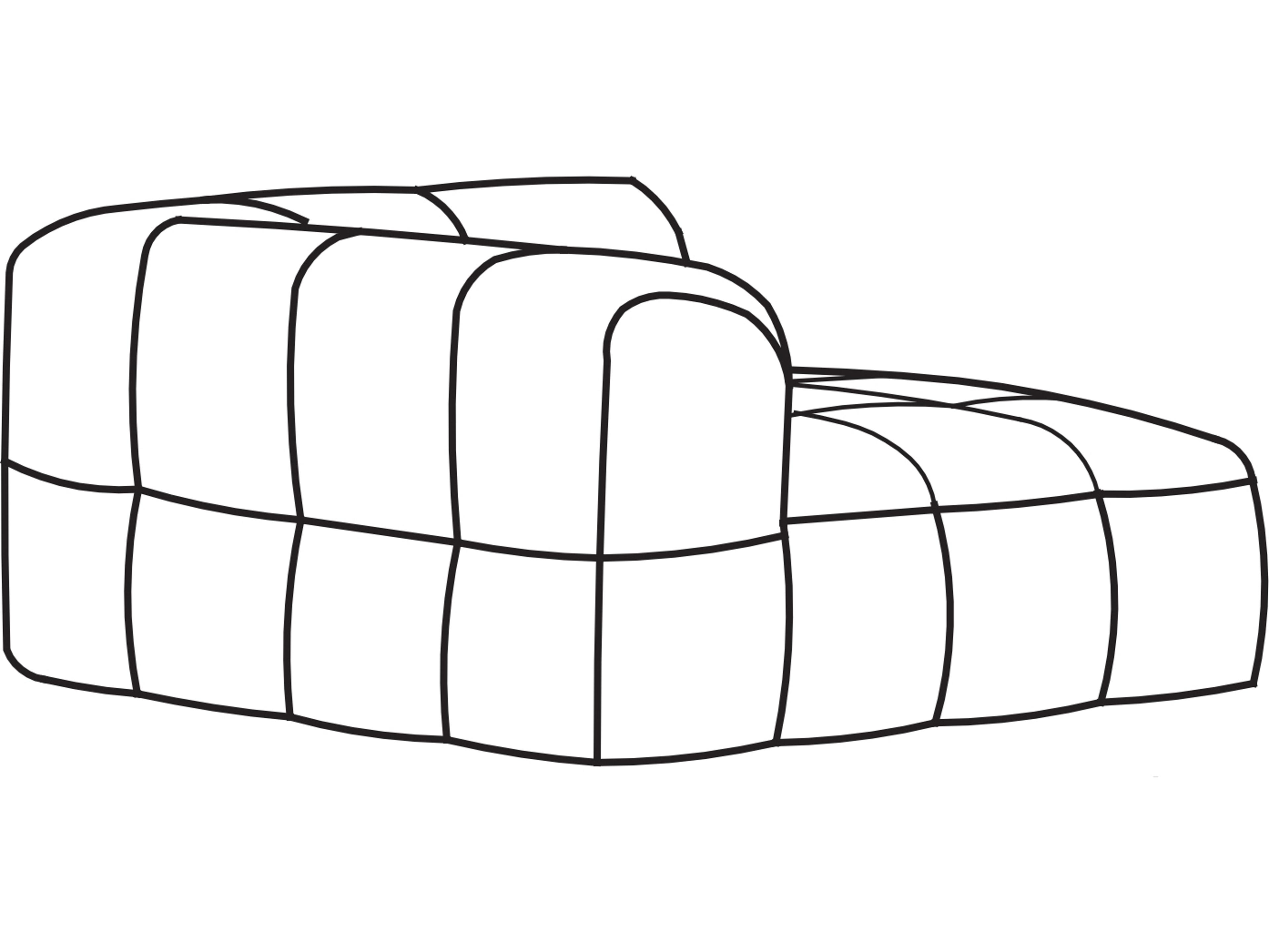 Arflex Strips Unit with 1 Armrest