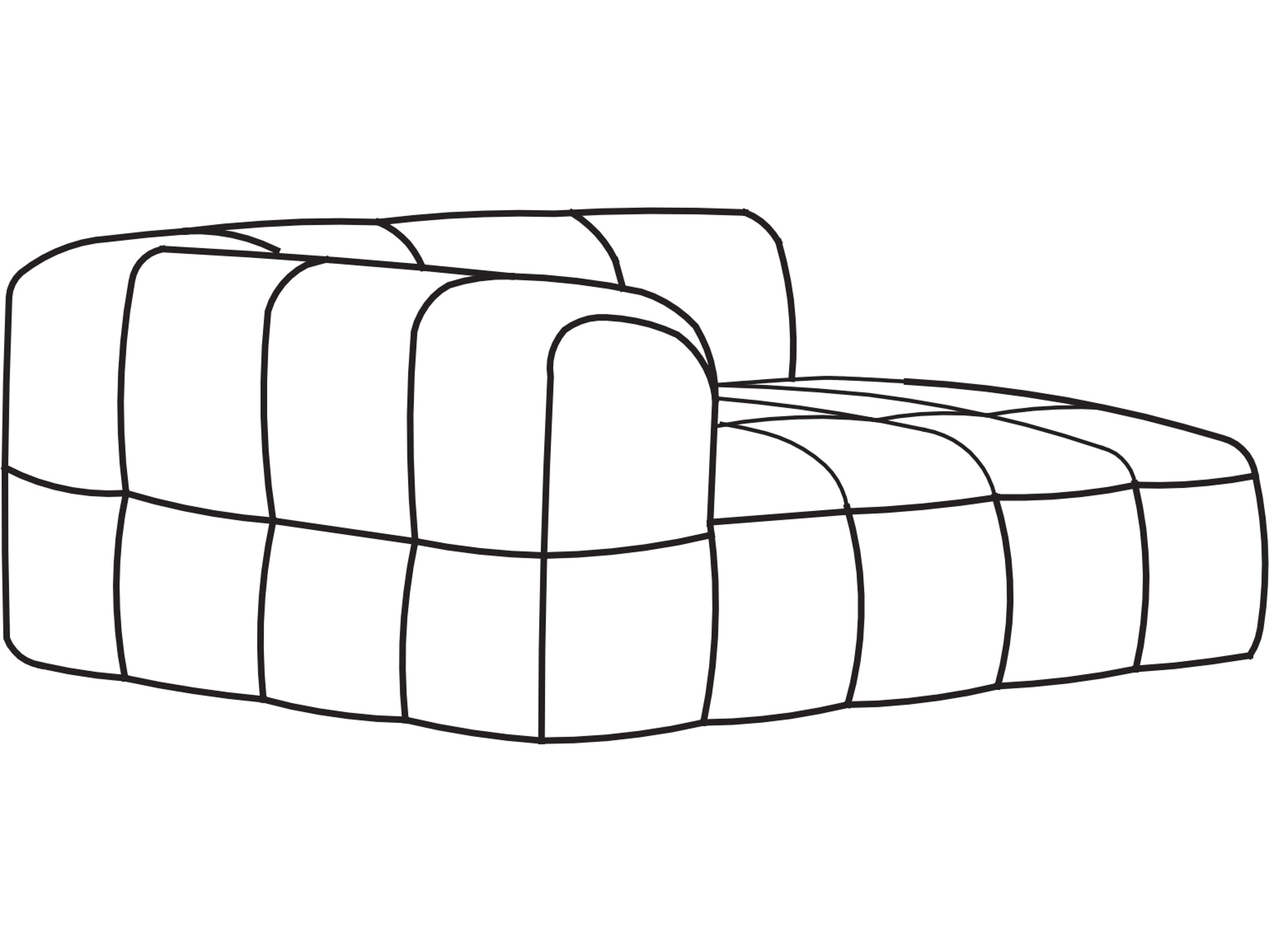 Arflex Strips Unit with 1 Armrest