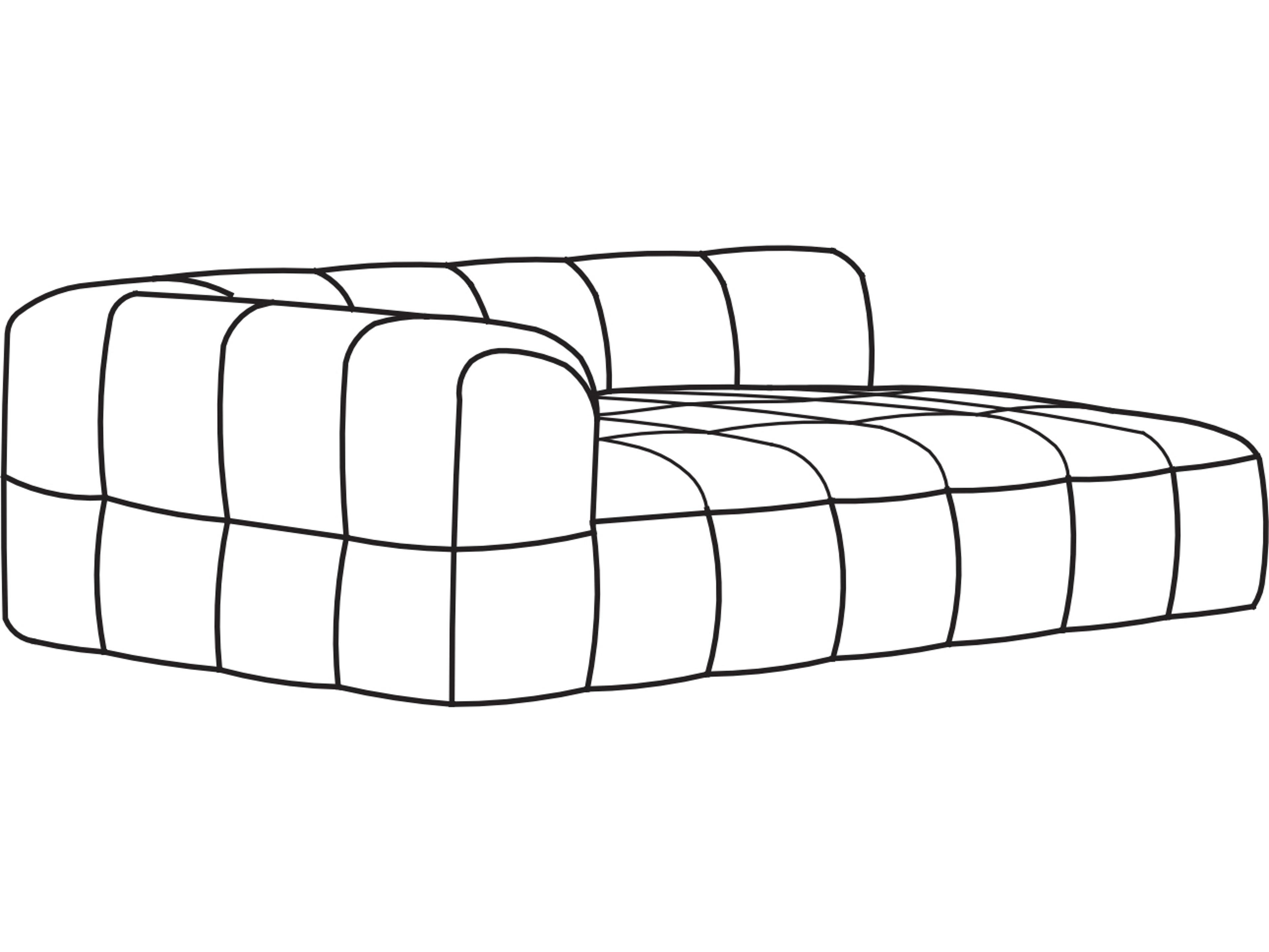 Arflex Strips Unit with 1 Armrest