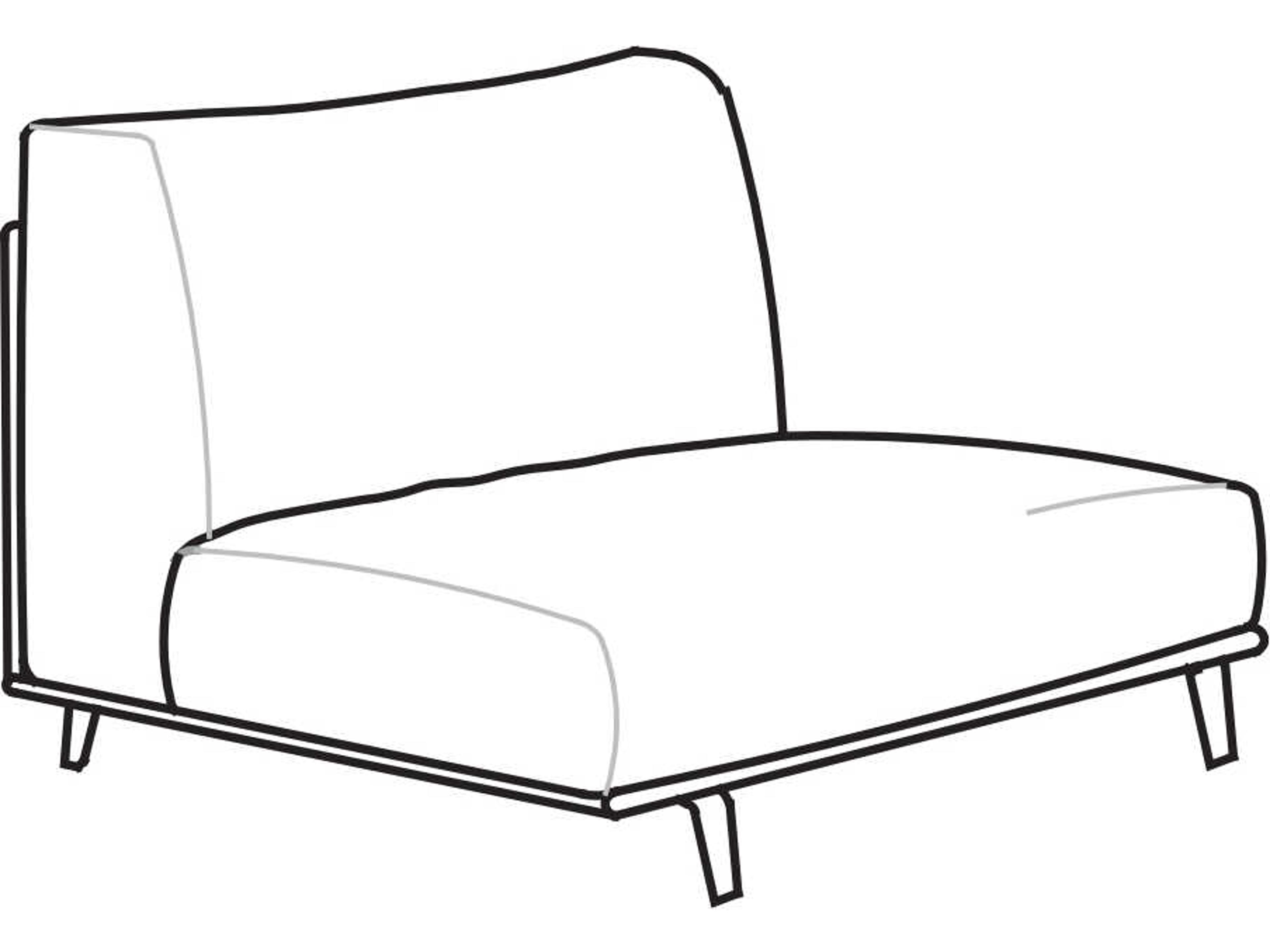 Arflex Frame Leather N Unit without Armrests