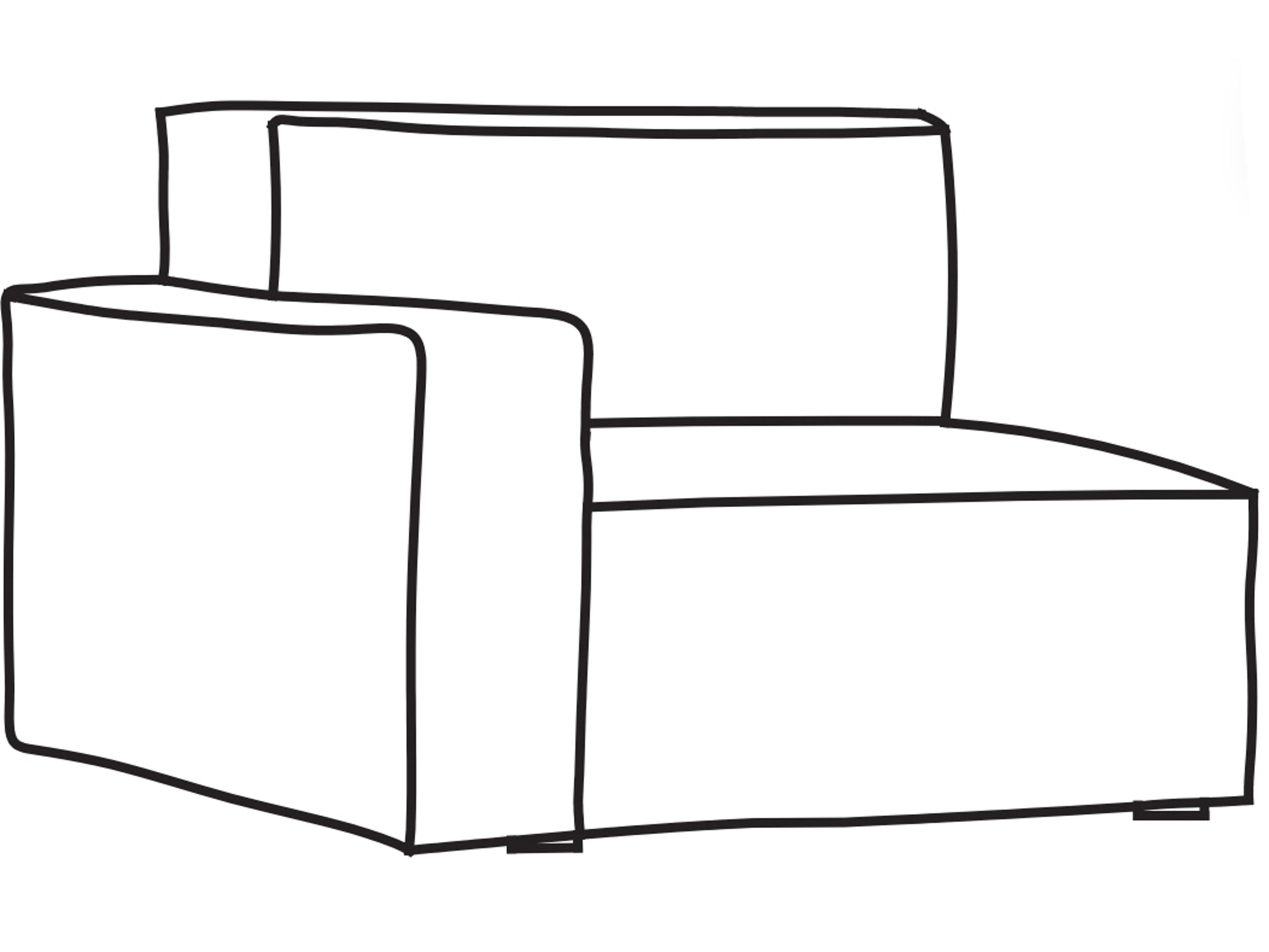 Arflex Marechiaro Unit with 1 Armrest