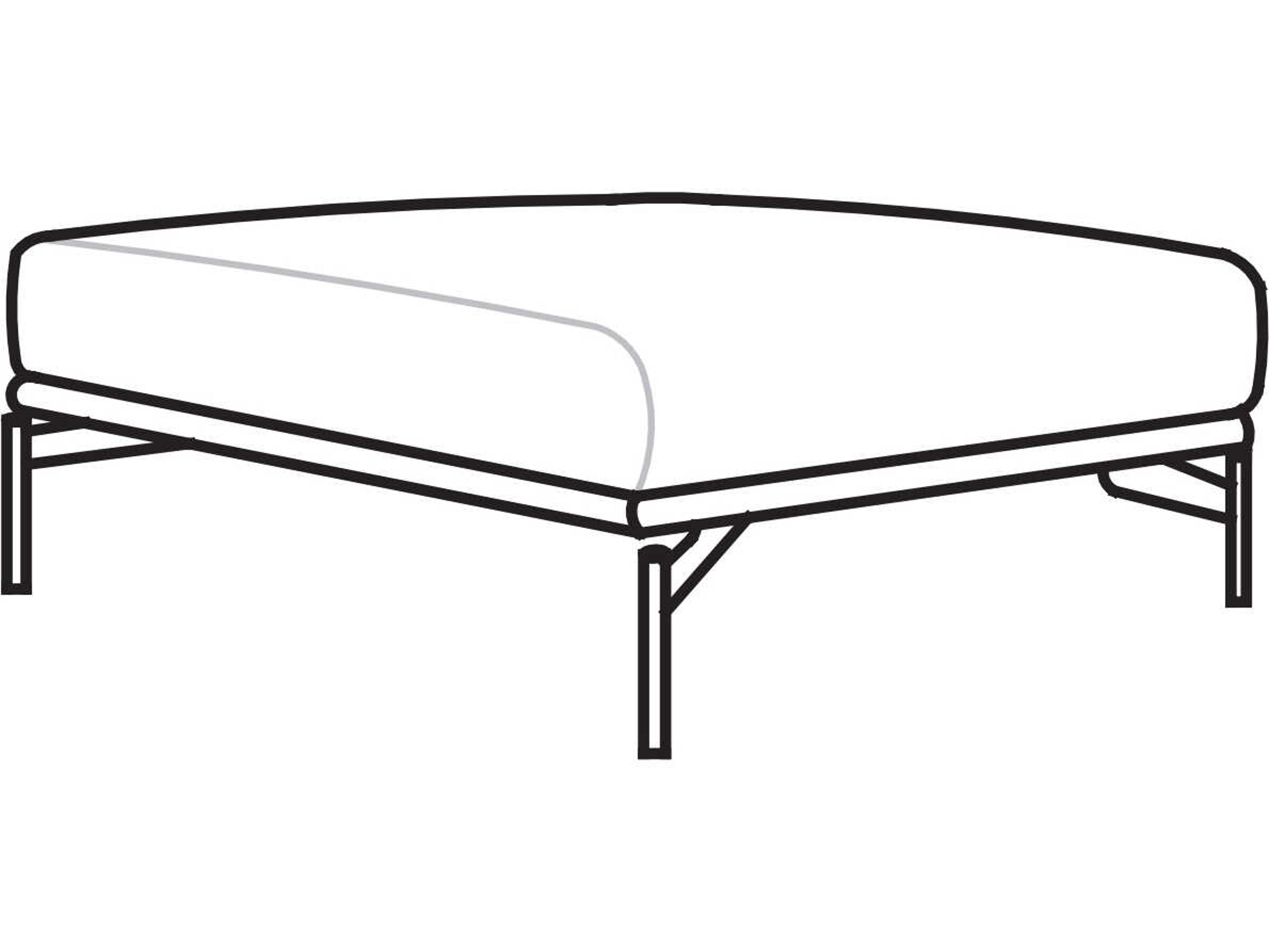 Arflex Hollywood Upholstered Ottoman