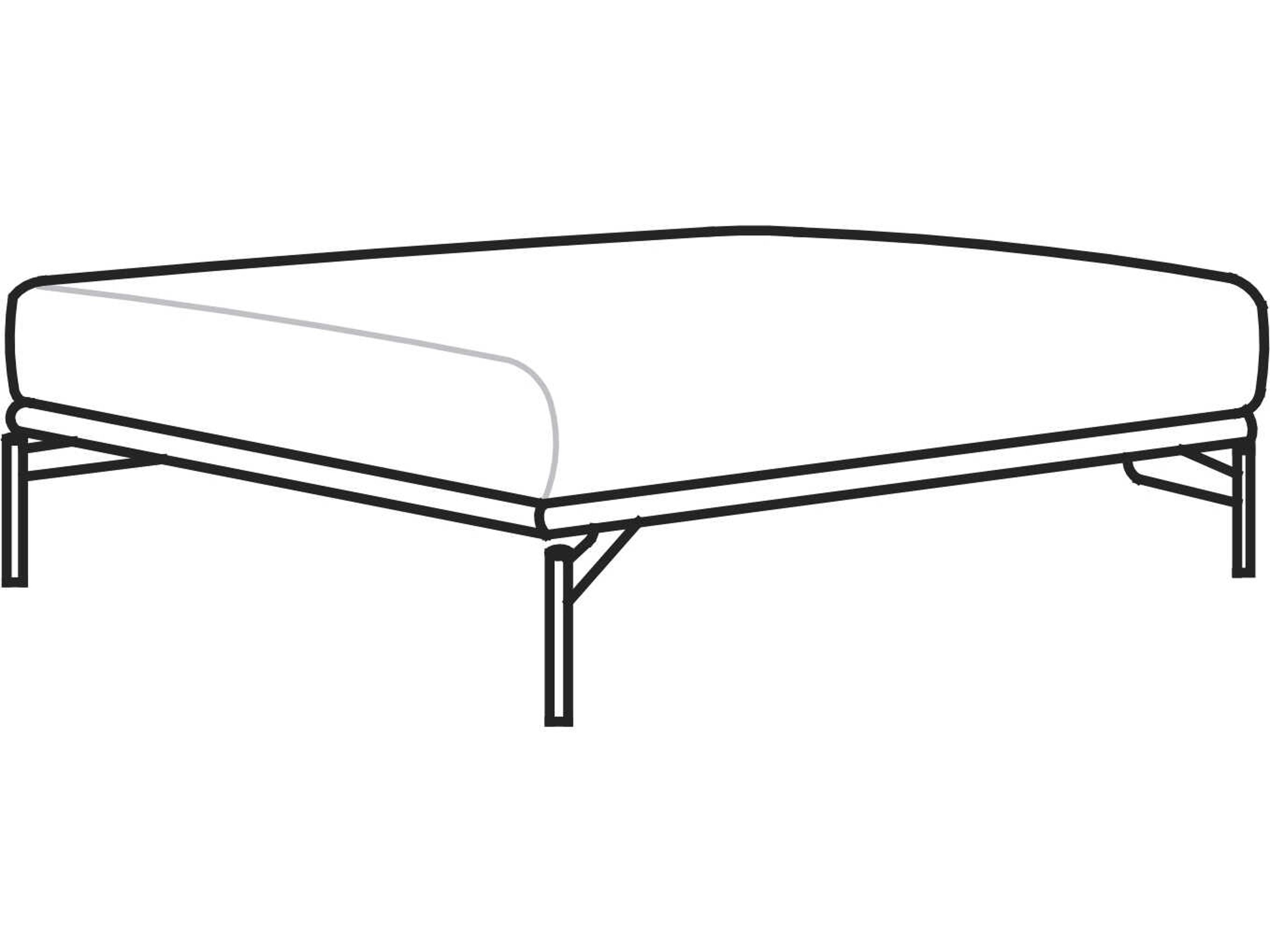 Arflex Hollywood Upholstered Ottoman