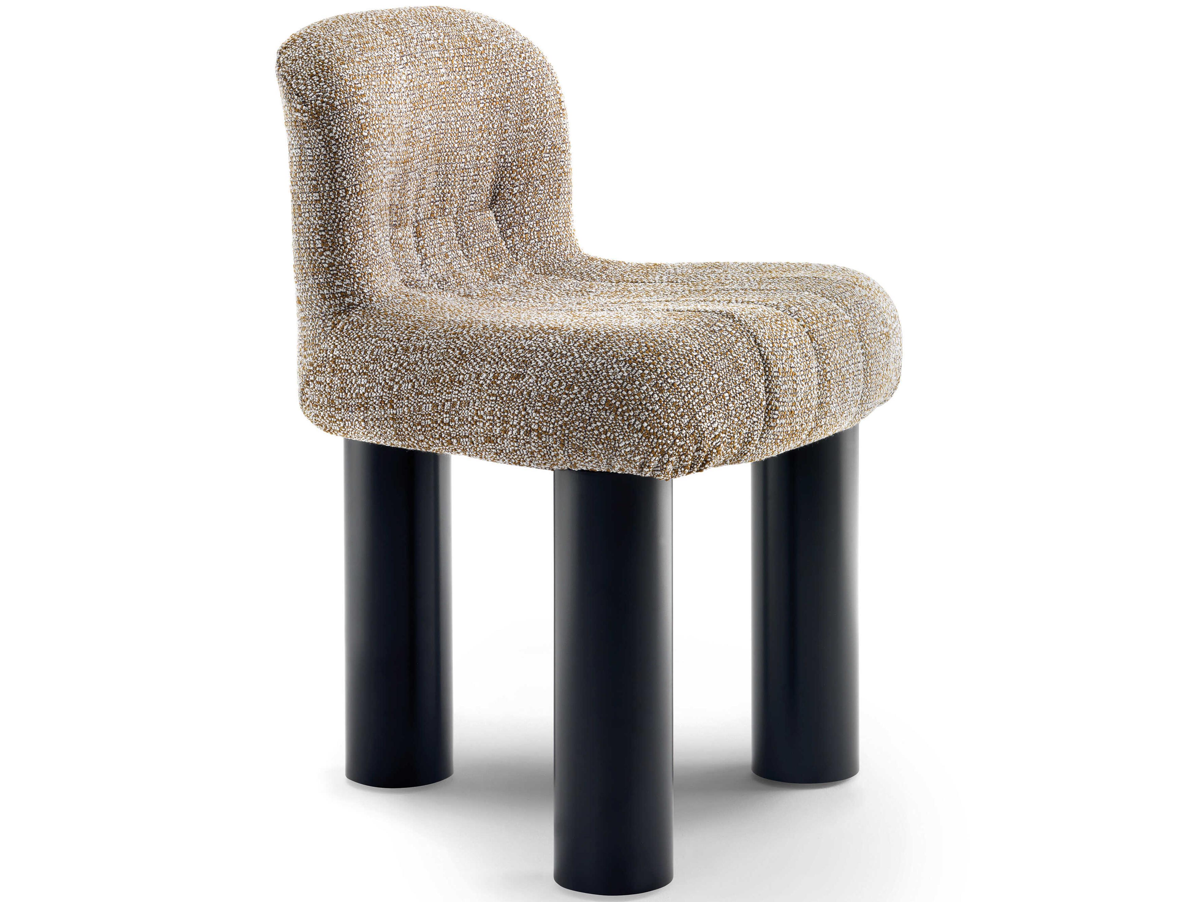 Arflex Botolo Beige Upholstered Armless Dining Chair