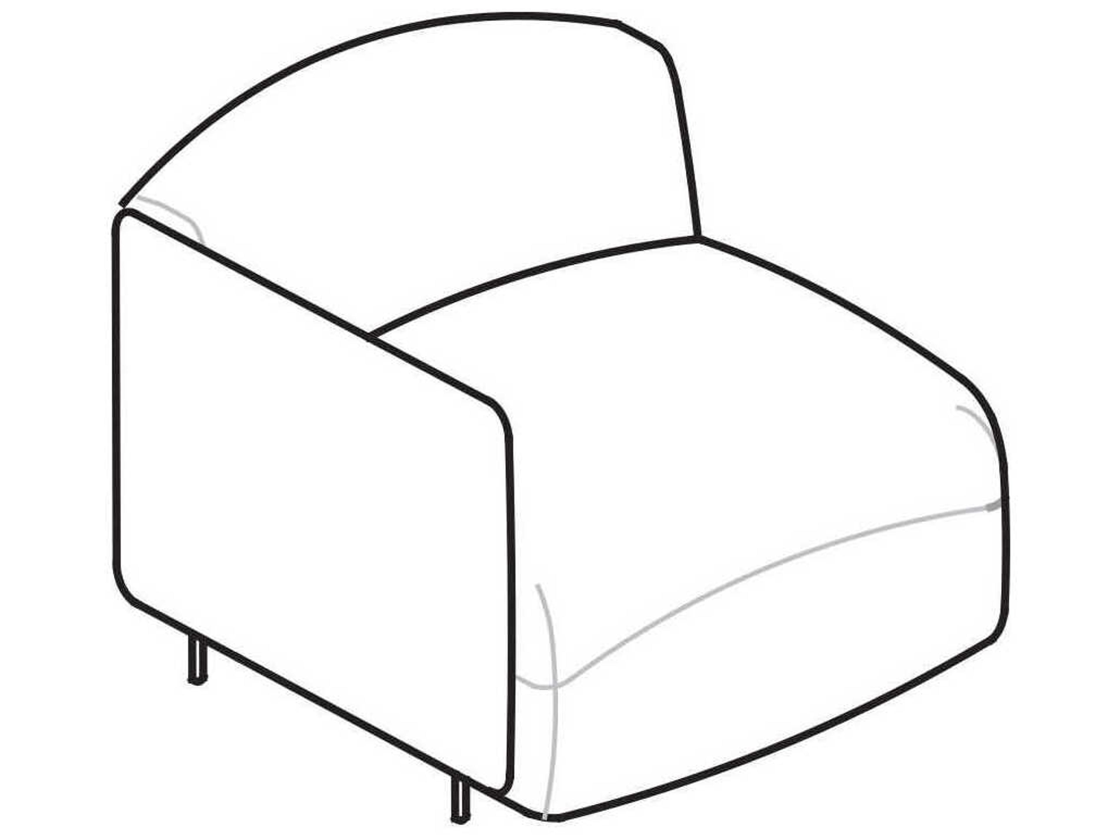 Arflex Soft Beat Unit with 1 Armrest