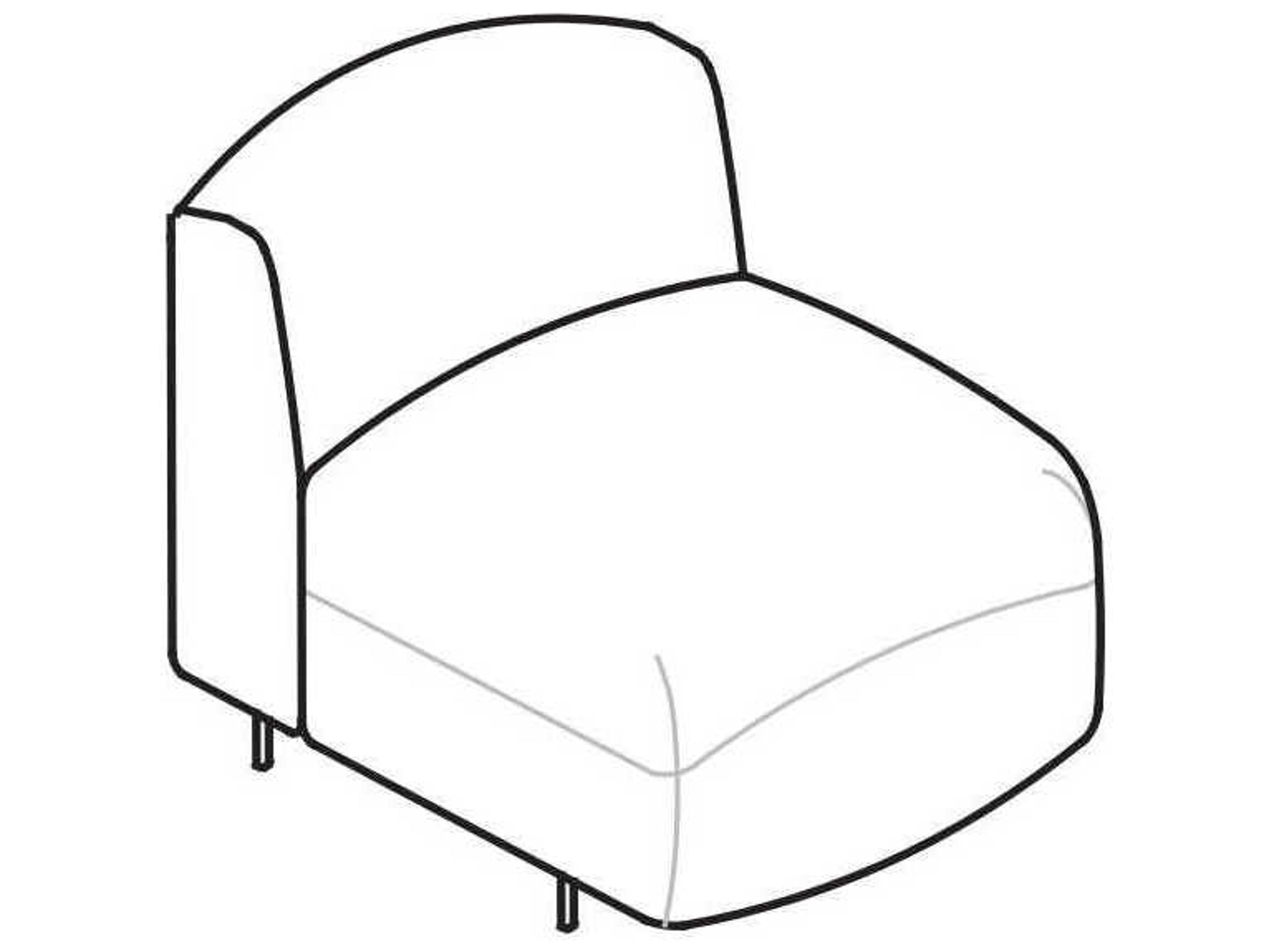 Arflex Soft Beat Unit without 1 Armrest