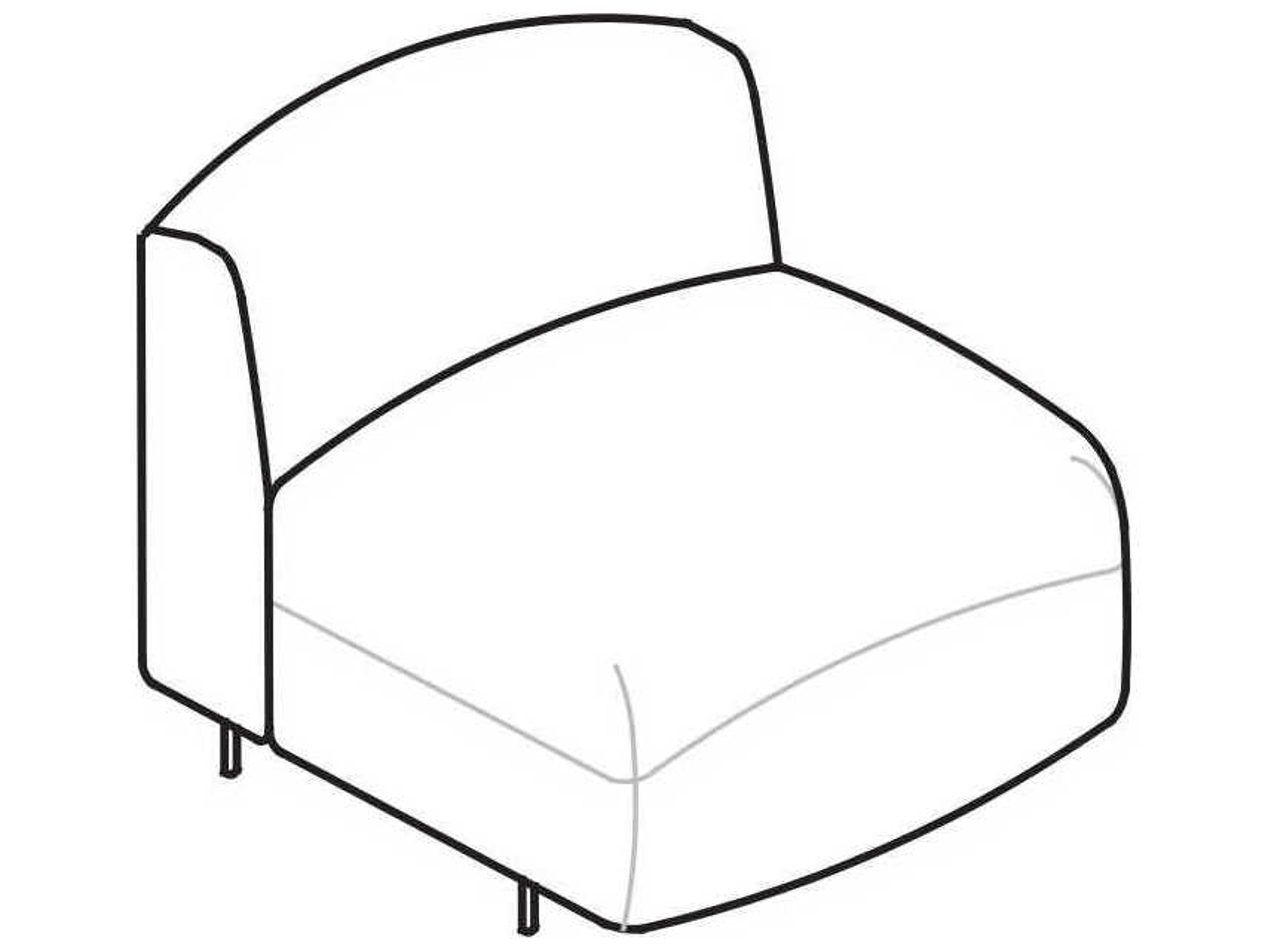 Arflex Soft Beat Unit without 1 Armrest