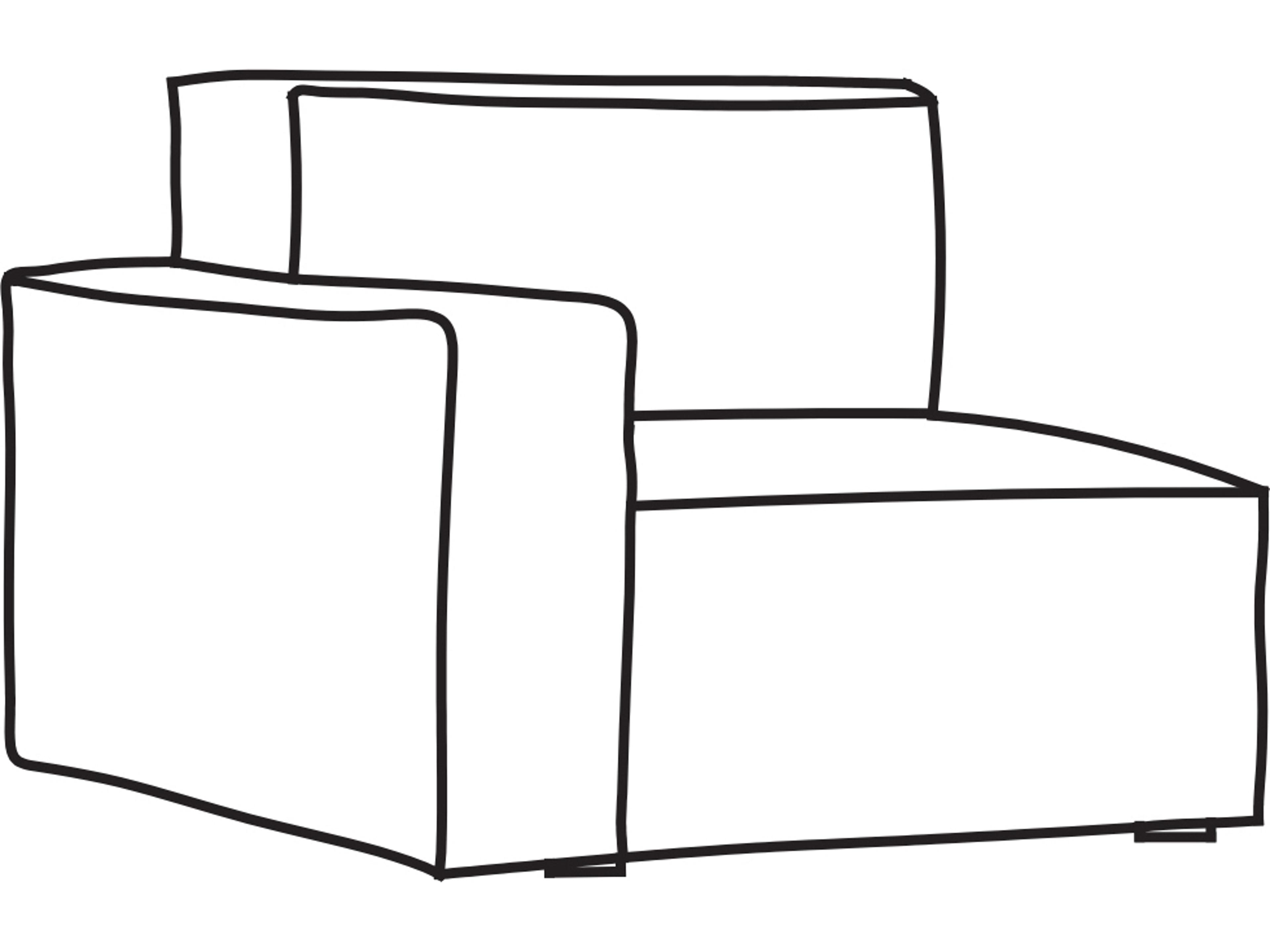 Arflex Marechiaro Unit with 1 Armrest