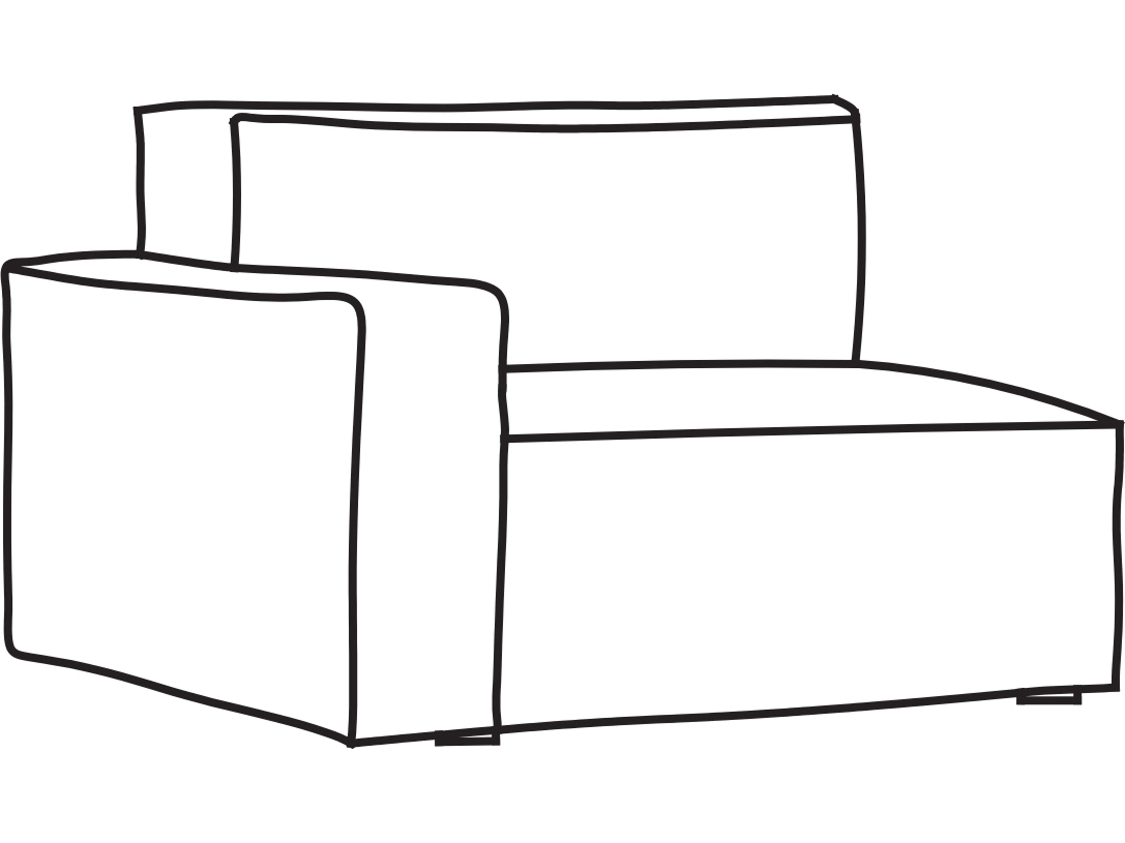 Arflex Marechiaro Unit with 1 Armrest