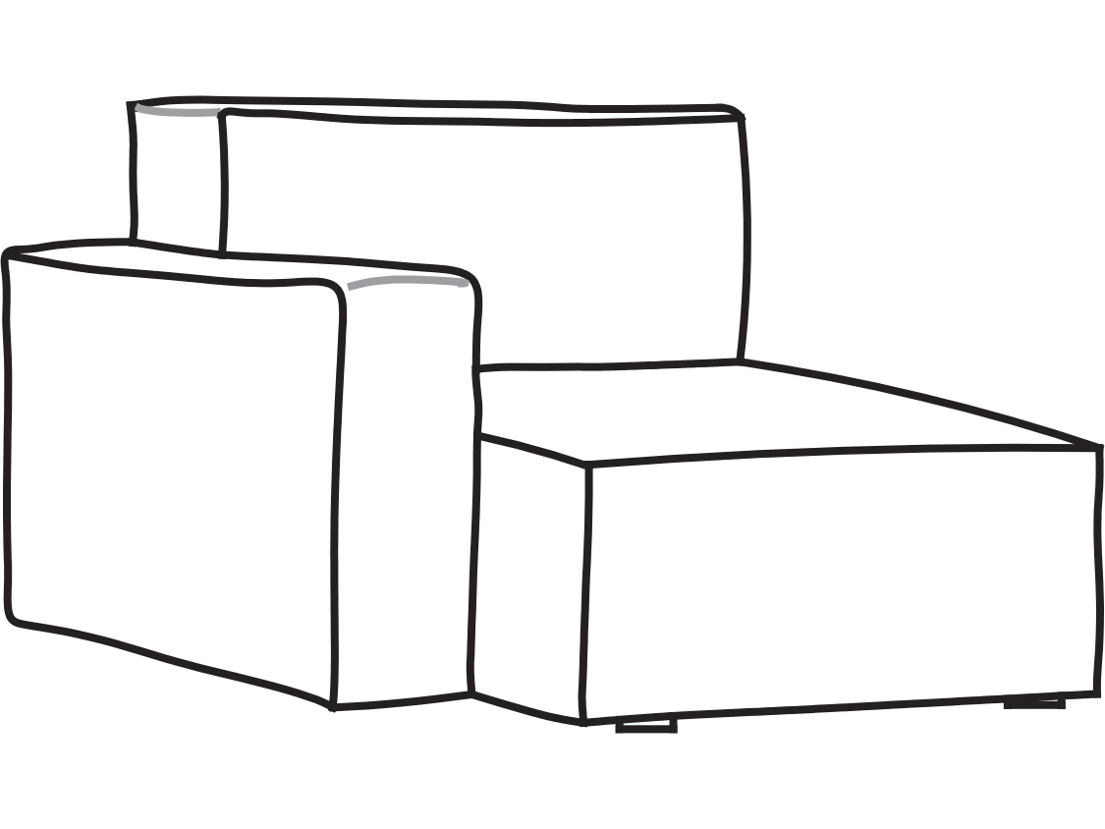 Arflex Marechiaro Unit with 1 Armrest