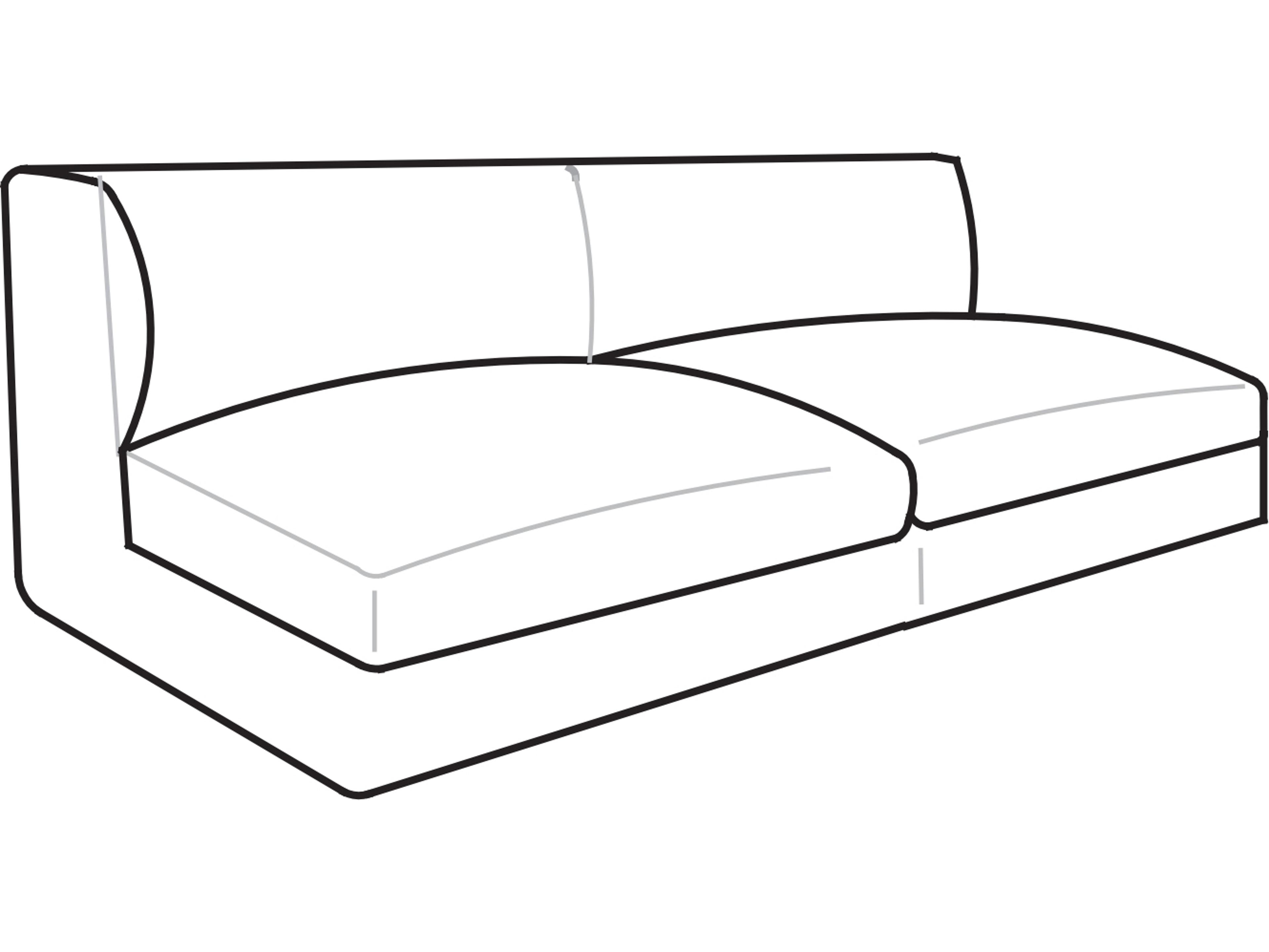 Arflex Rendez-Vous D.95 Unit without Armrests