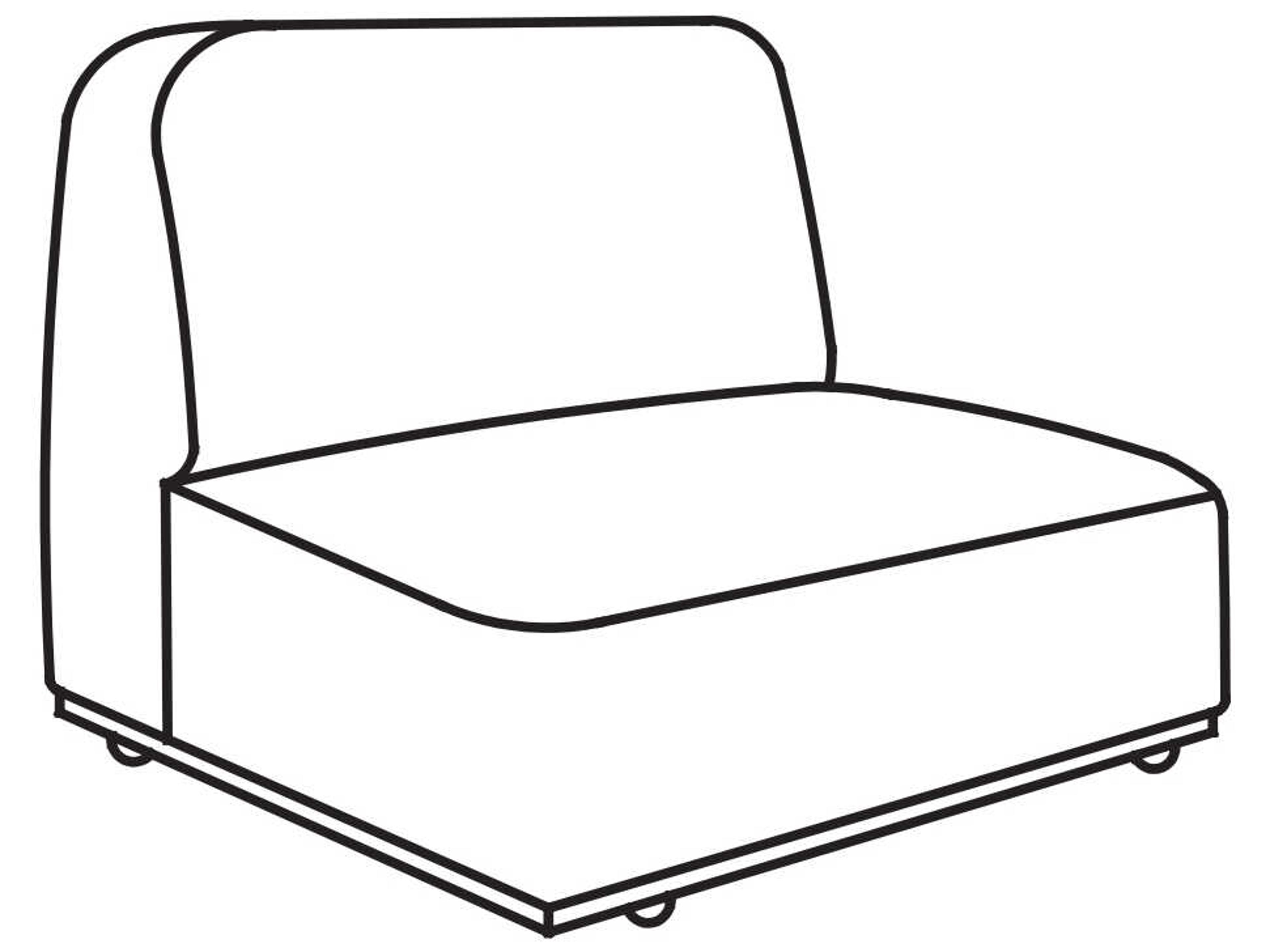 Arflex Arcolor Unit without Armrests & Pipping