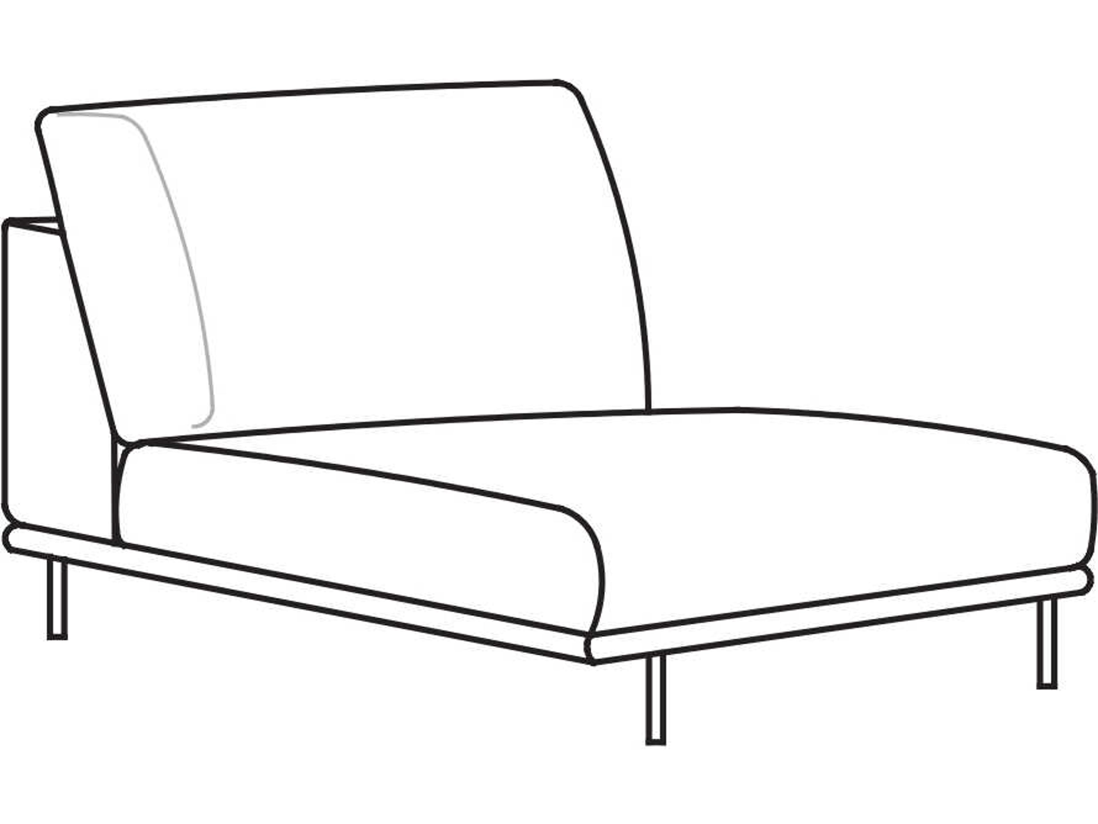 Arflex Hollywood Unit without Armrests