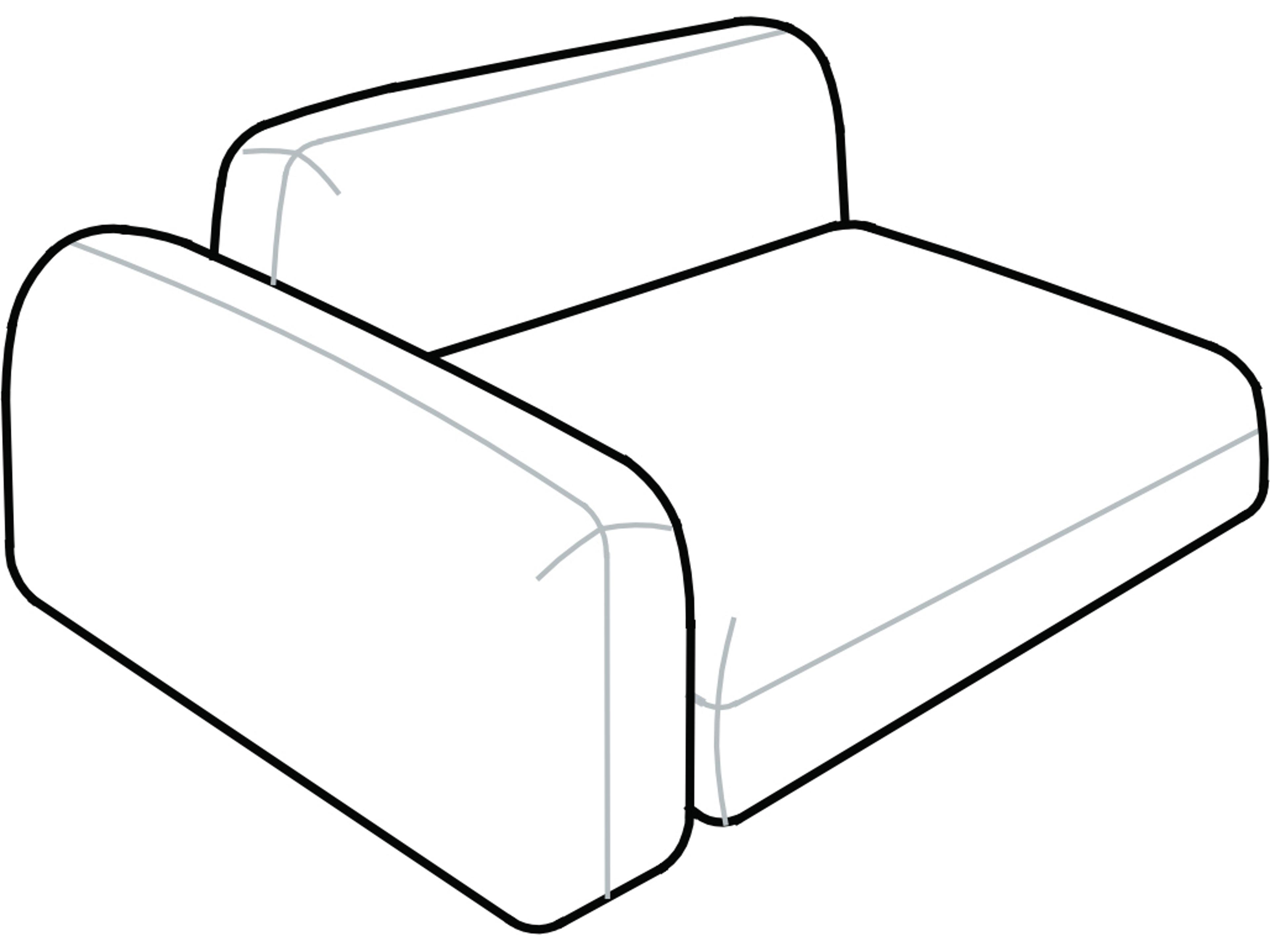 Arflex Tokio Unit with 1 Armrest