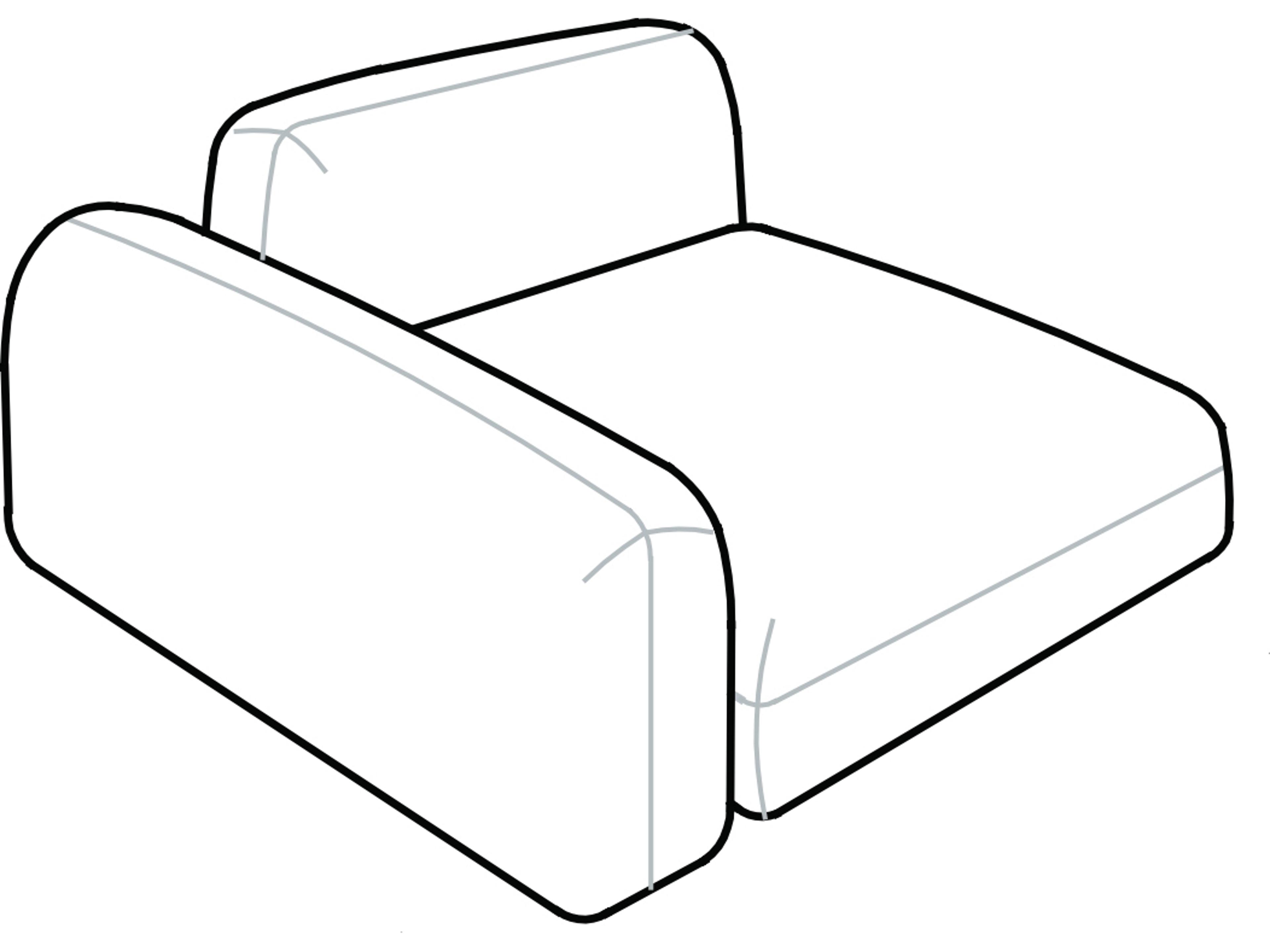 Arflex Tokio Unit with 1 Armrest