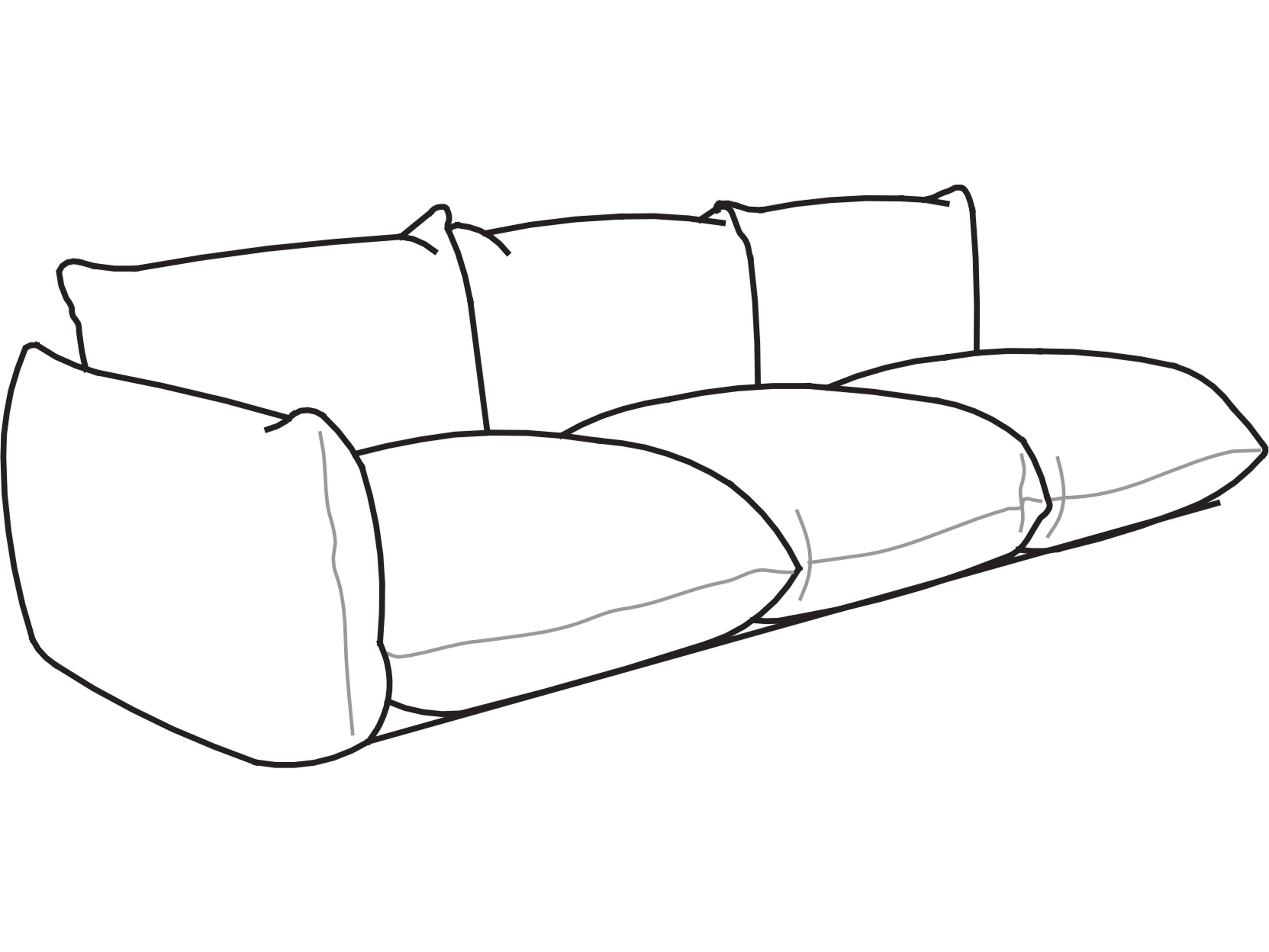 Arflex Marenco Unit with 1 Armrest