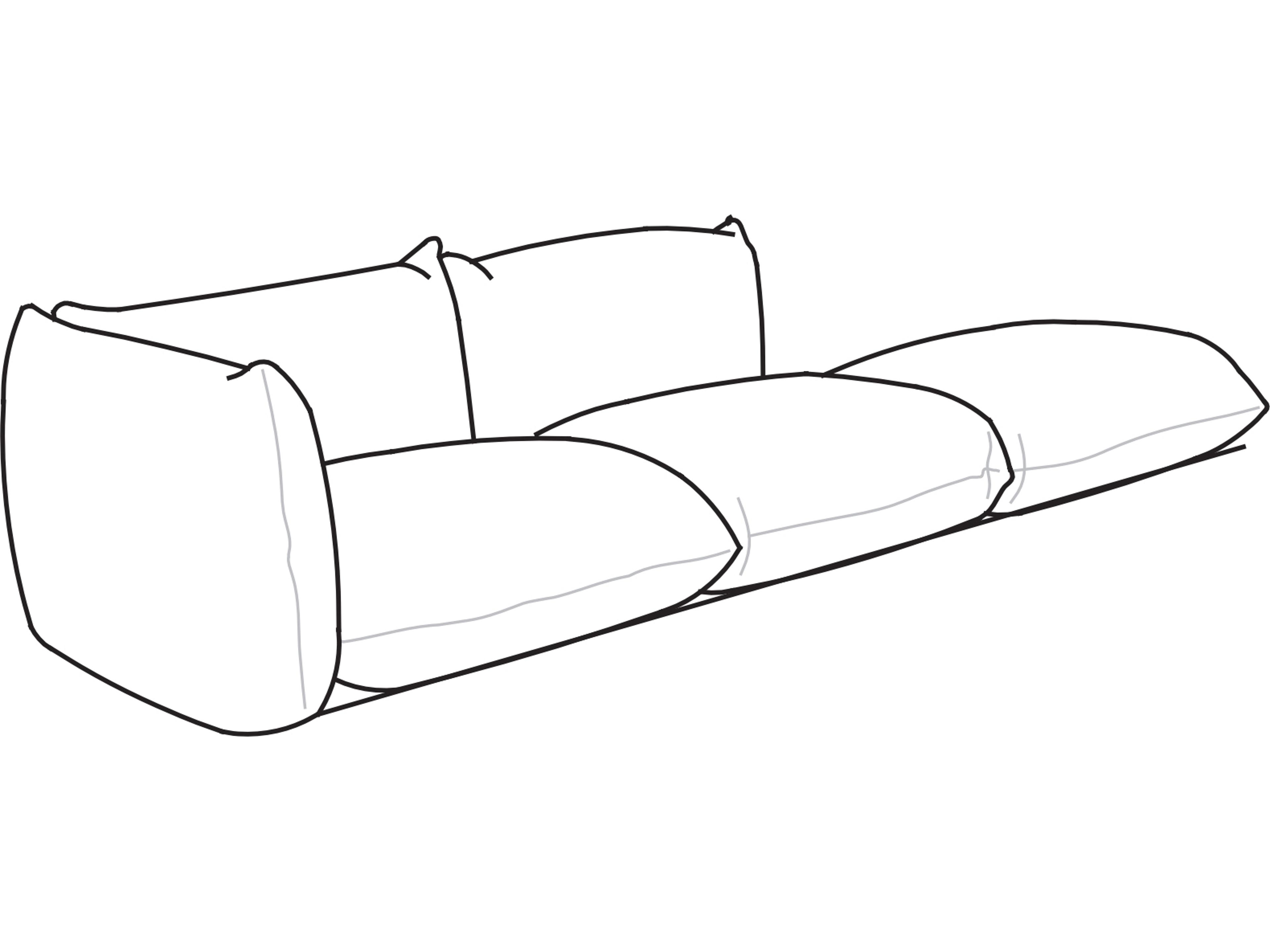 Arflex Marenco Isle Unit with Corner Unit