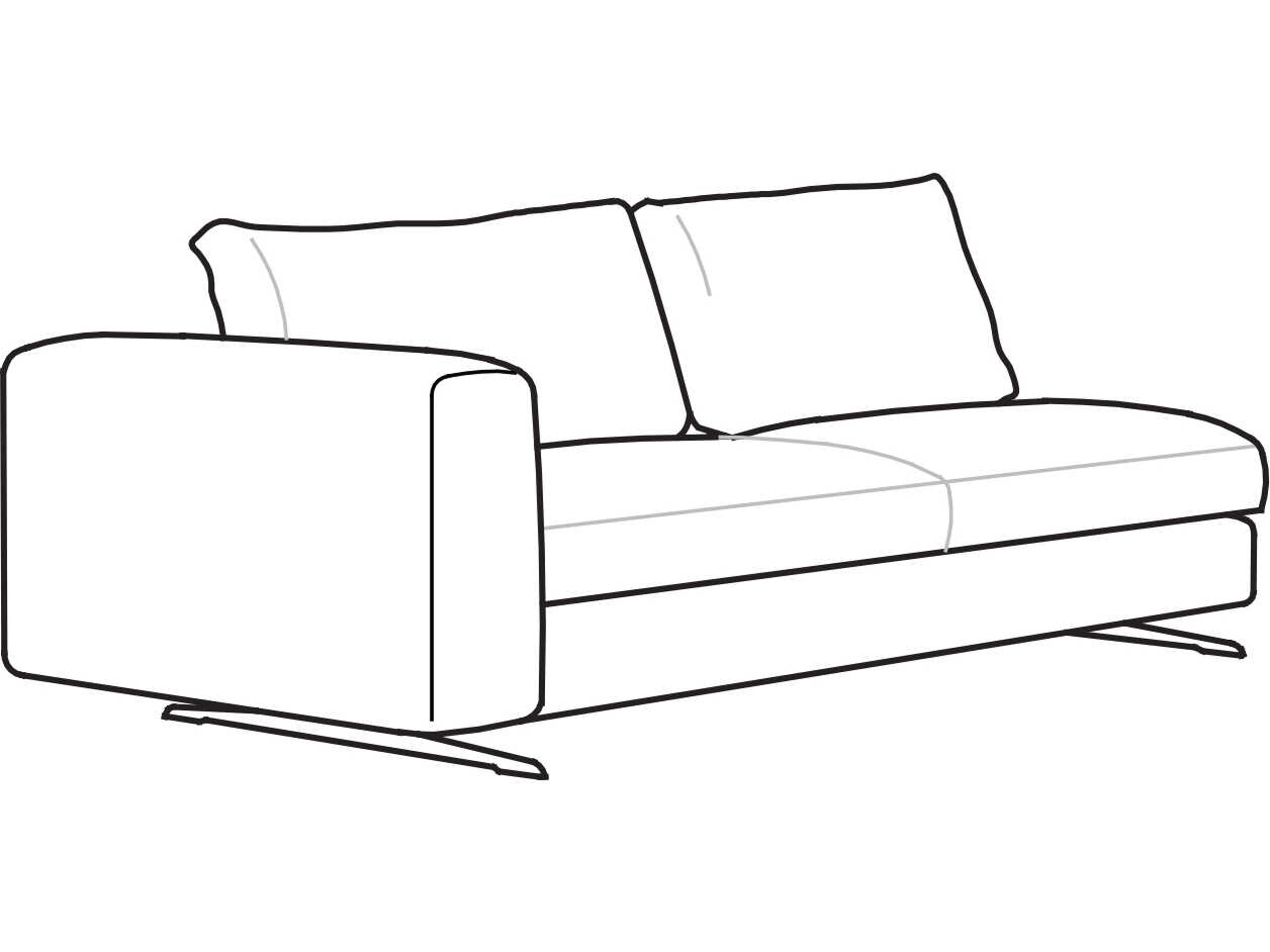 Arflex Lee Unit with 1 Armrest