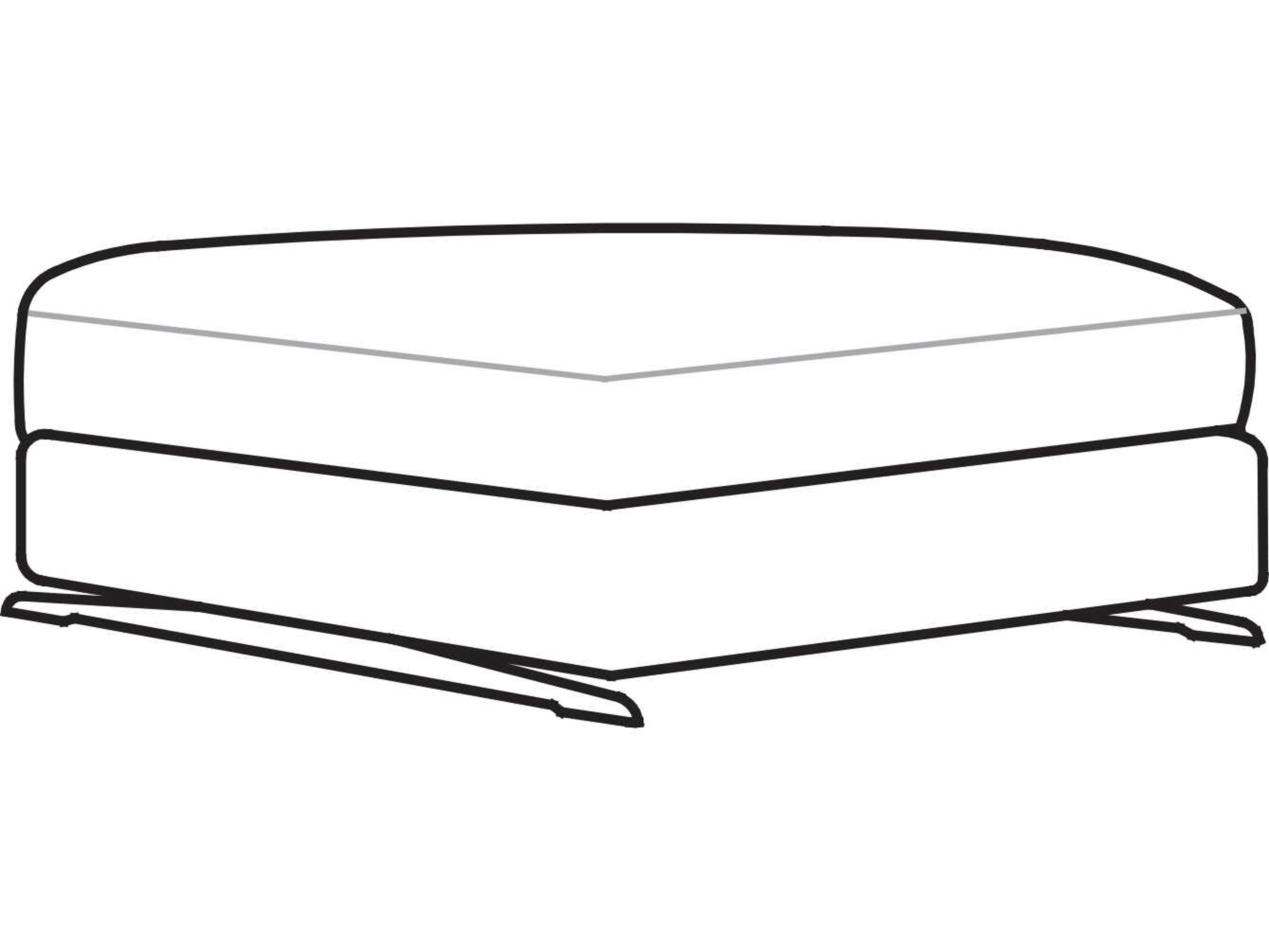 Arflex Lee Upholstered Ottoman