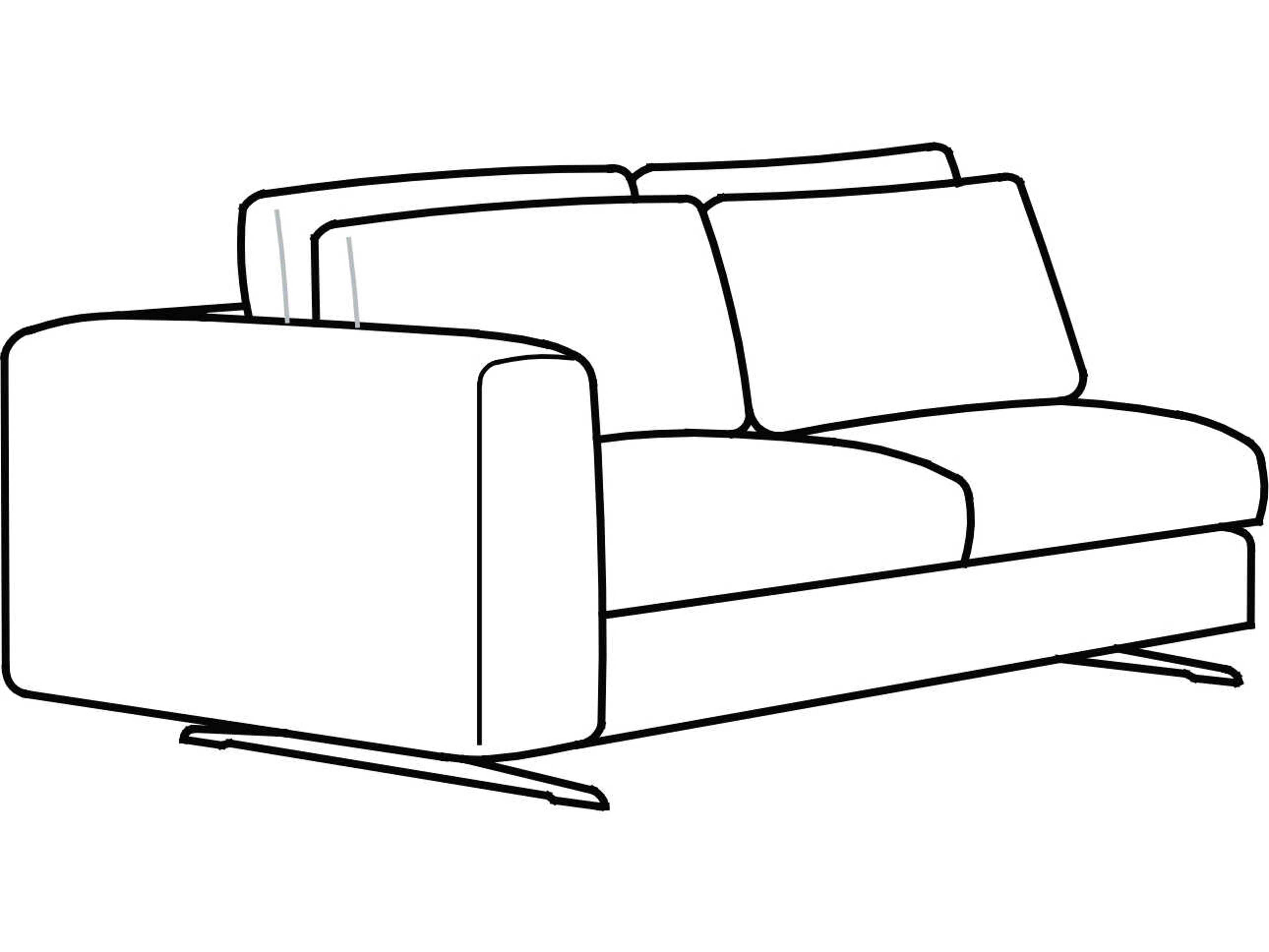 Arflex Leenus Unit with 1 Armrest