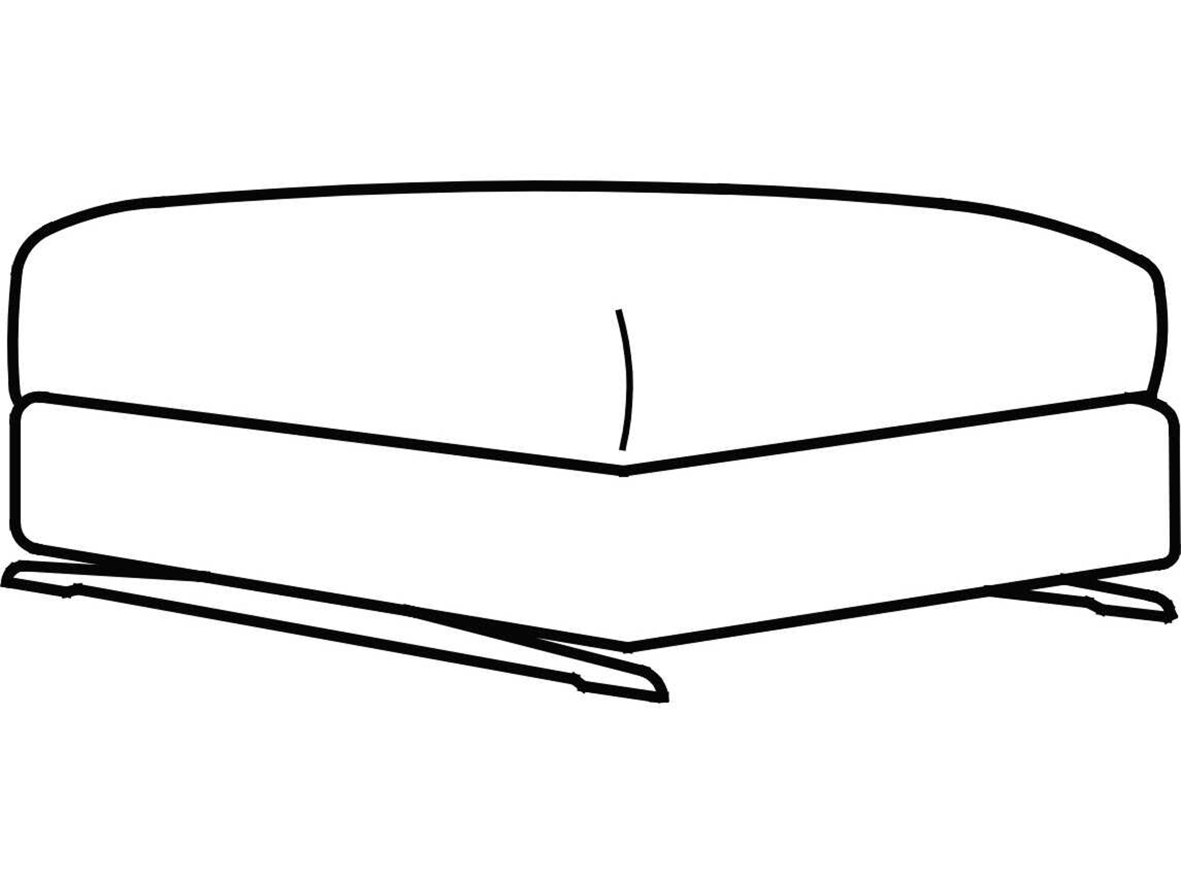 Arflex Leenus Upholstered Ottoman