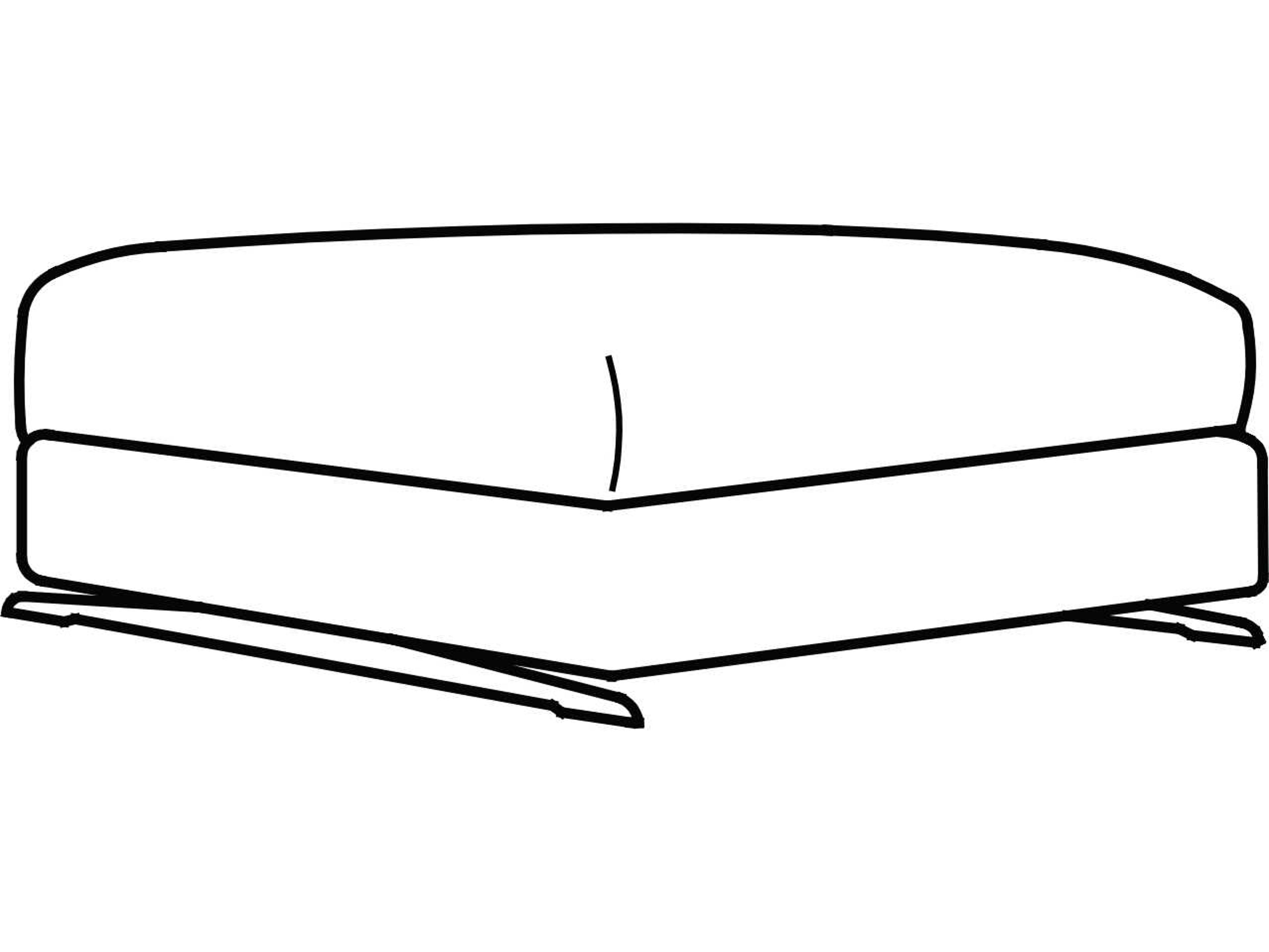 Arflex Leenus Upholstered Ottoman