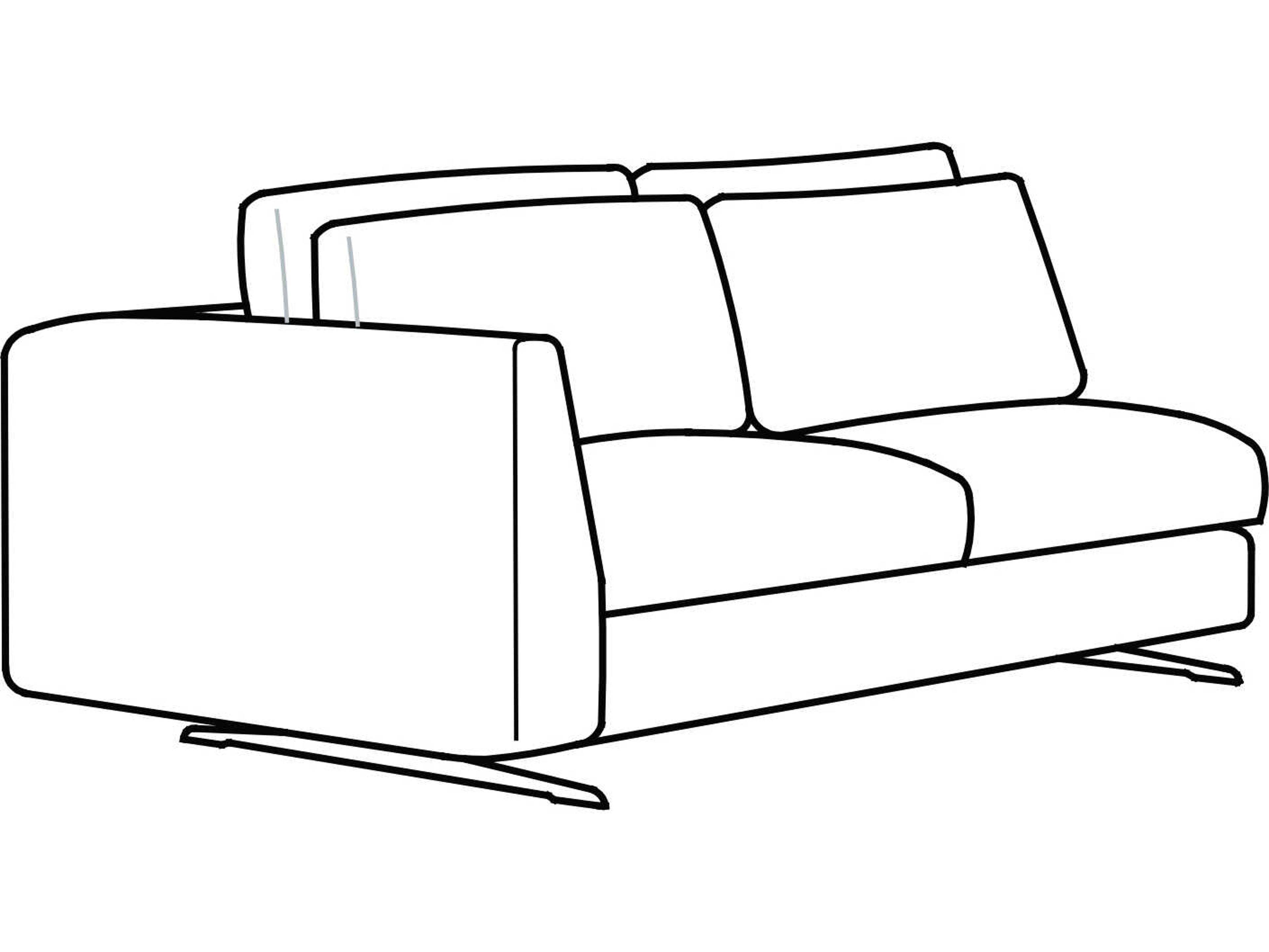 Arflex Leenus Unit with 1 Armrest