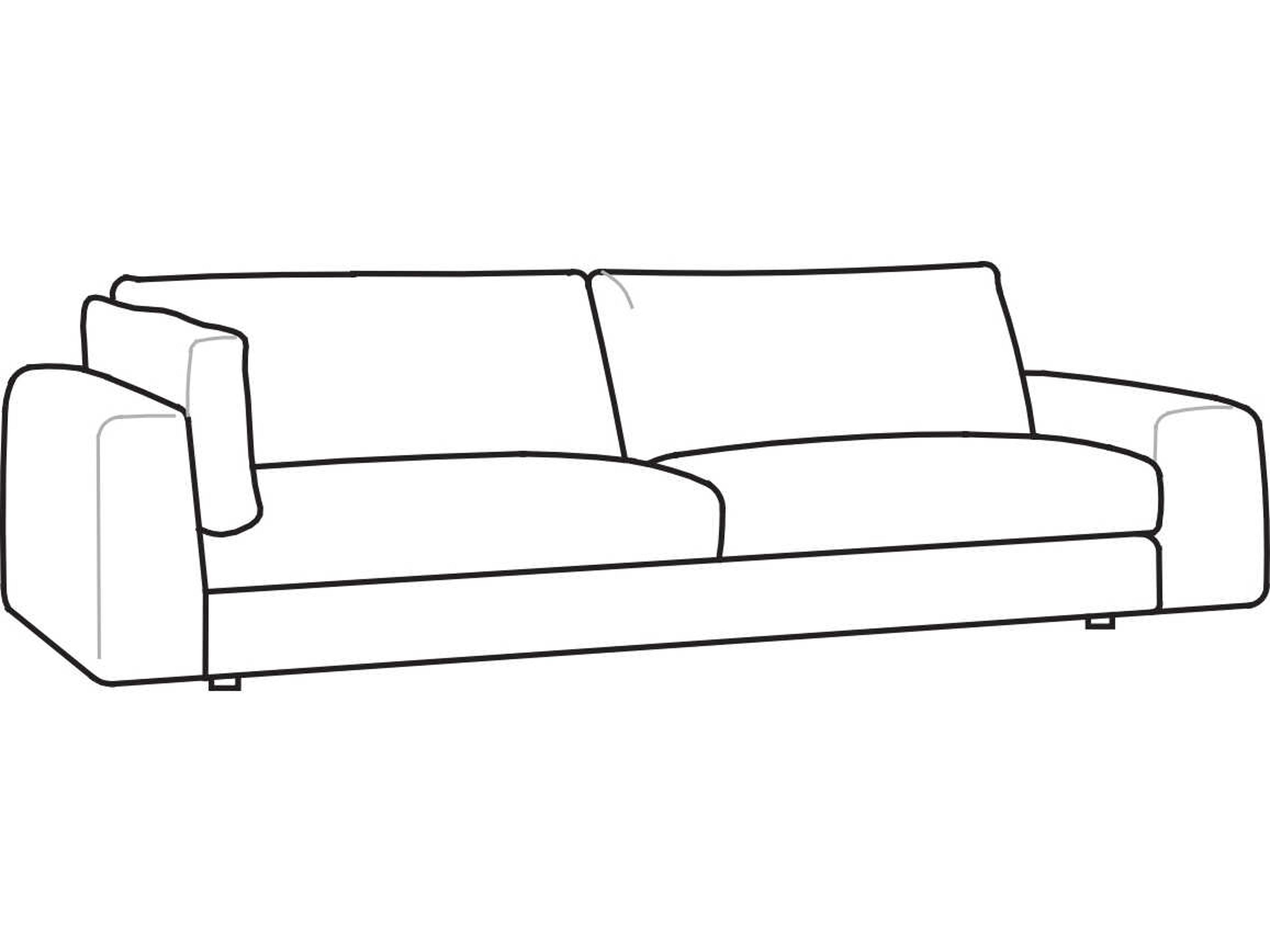 Arflex Low Land Corner Unit with Standard Armrest