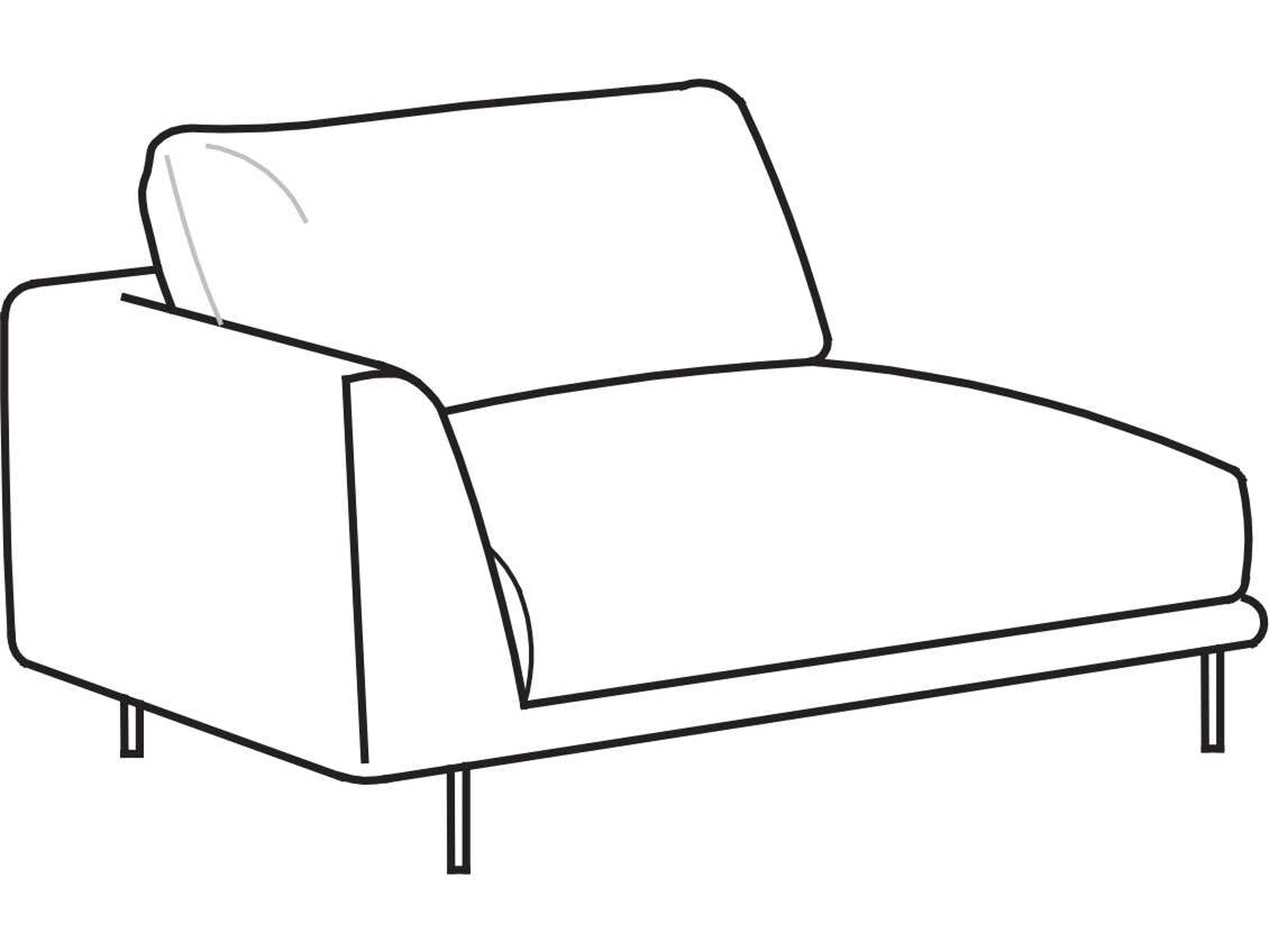Arflex Bel Air Unit with 1 Armrest