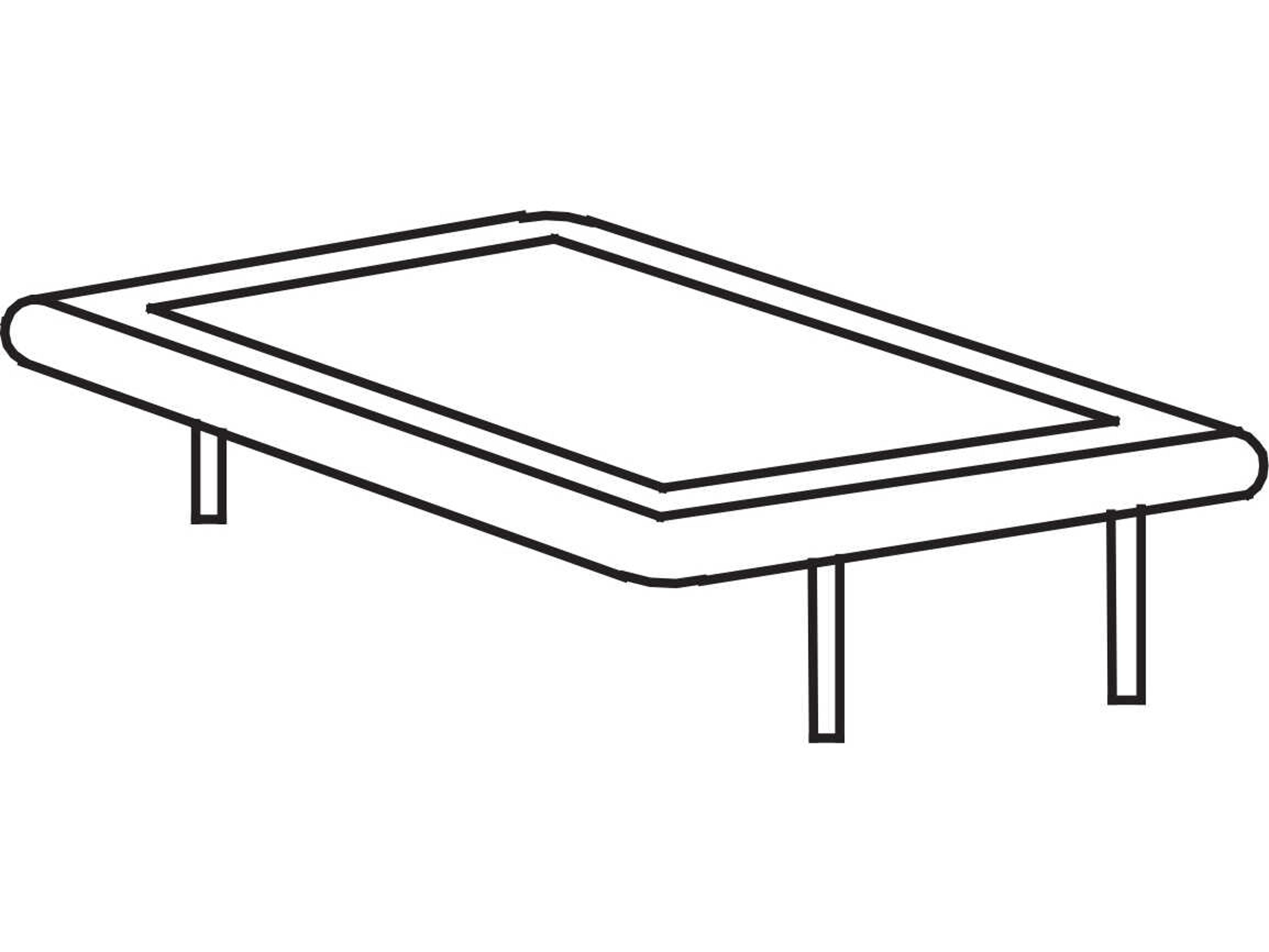 Arflex Bel Air Rectangular Marble End Table