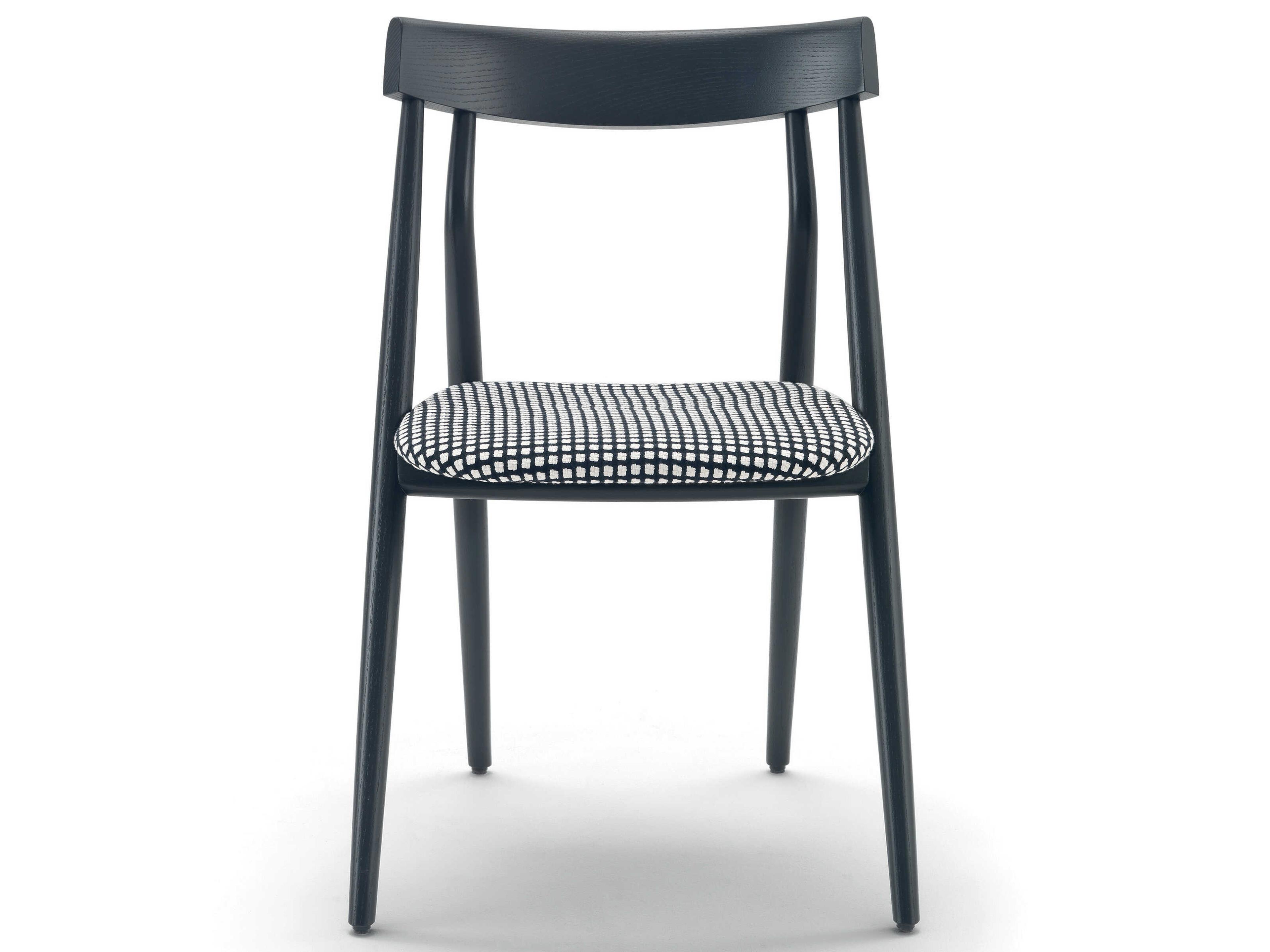 Arflex Lizzy Ash Wood Natural Upholstered Armless Dining Chair