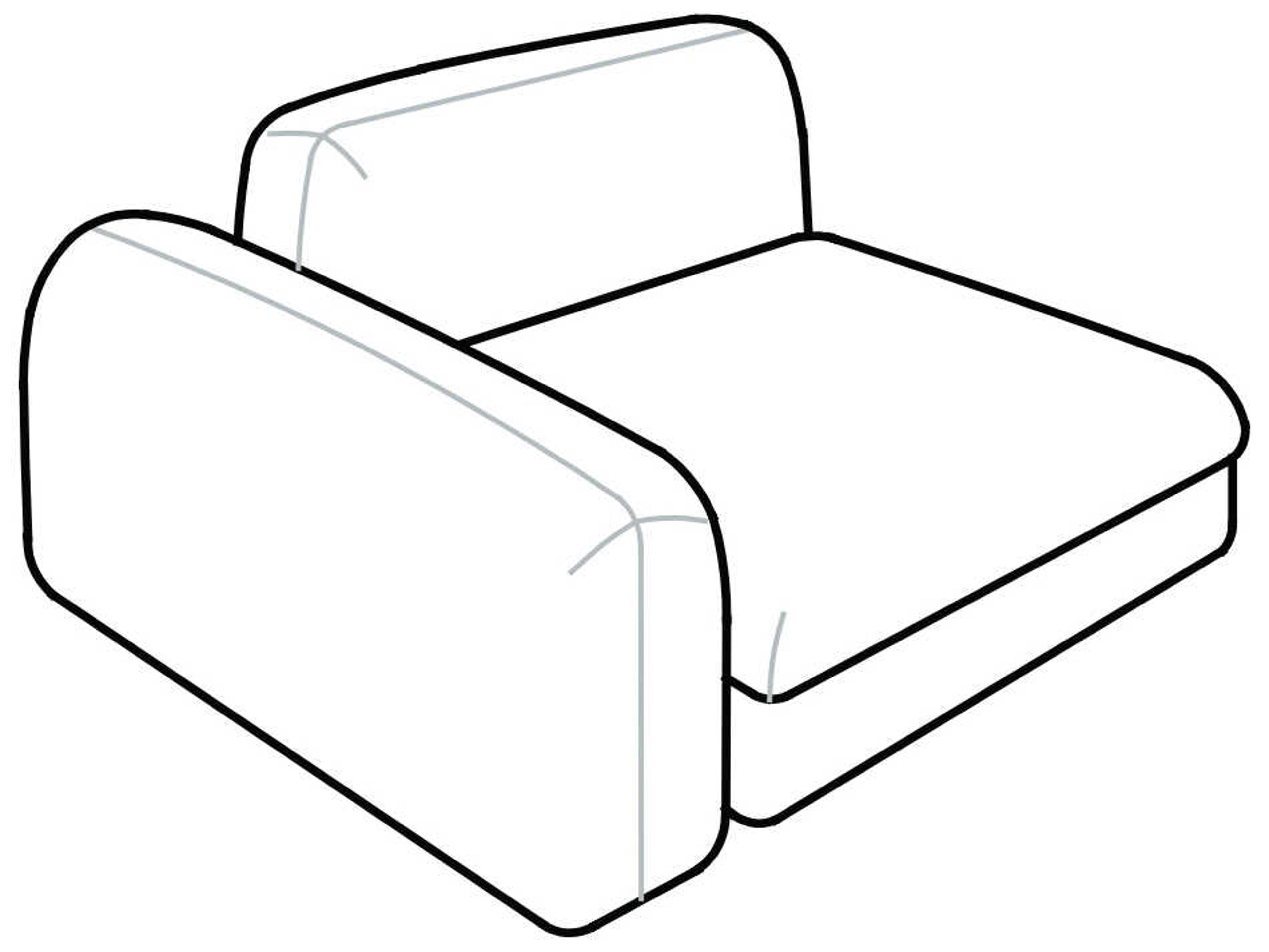 Arflex Edo Unit with 1 Armrest