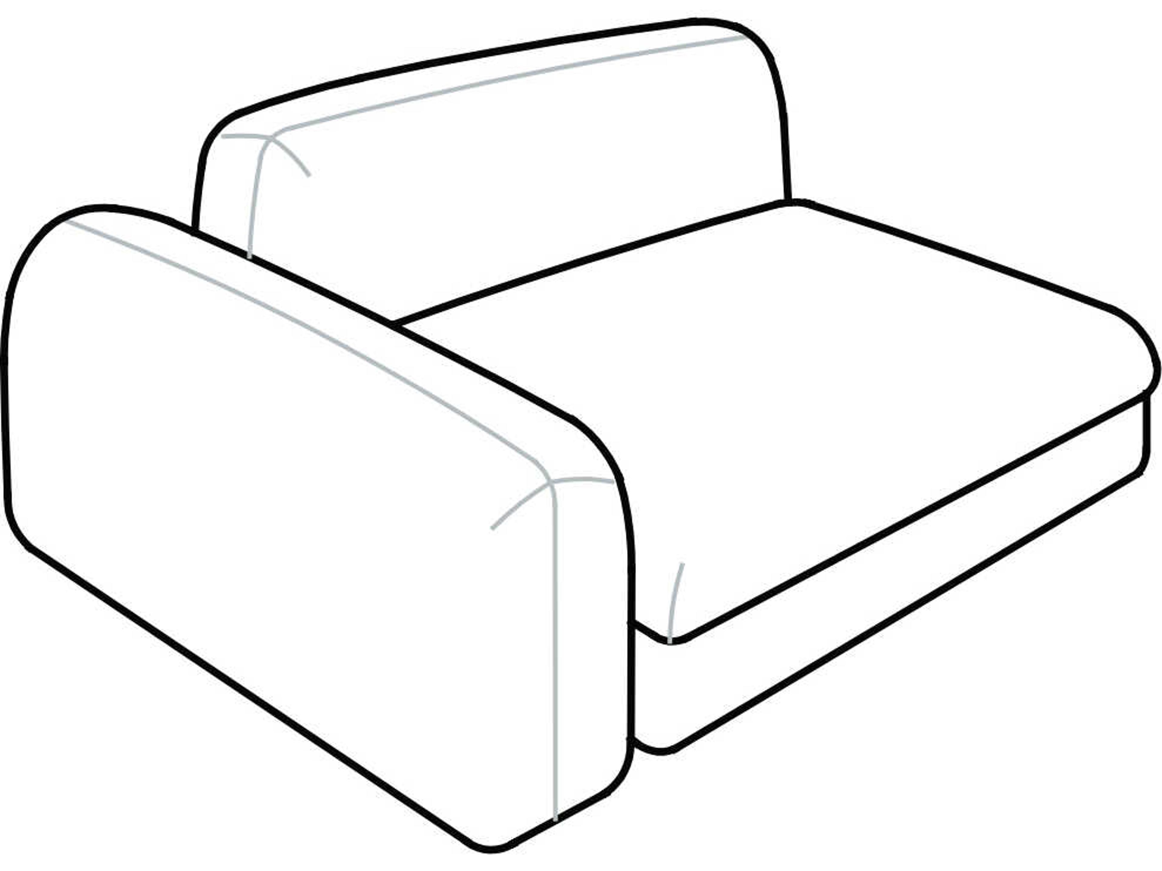 Arflex Edo Unit with 1 Armrest