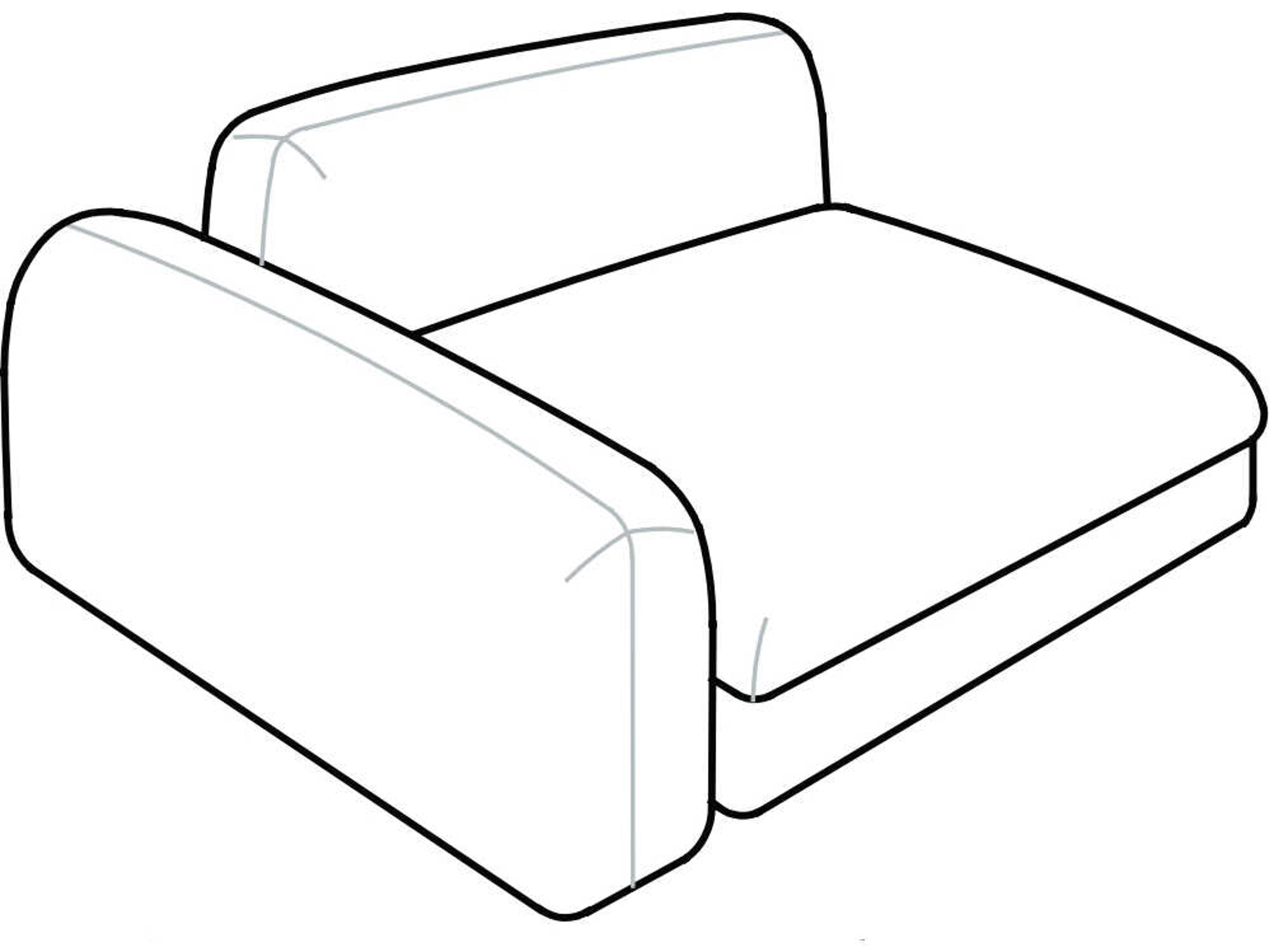 Arflex Edo Unit with 1 Armrest