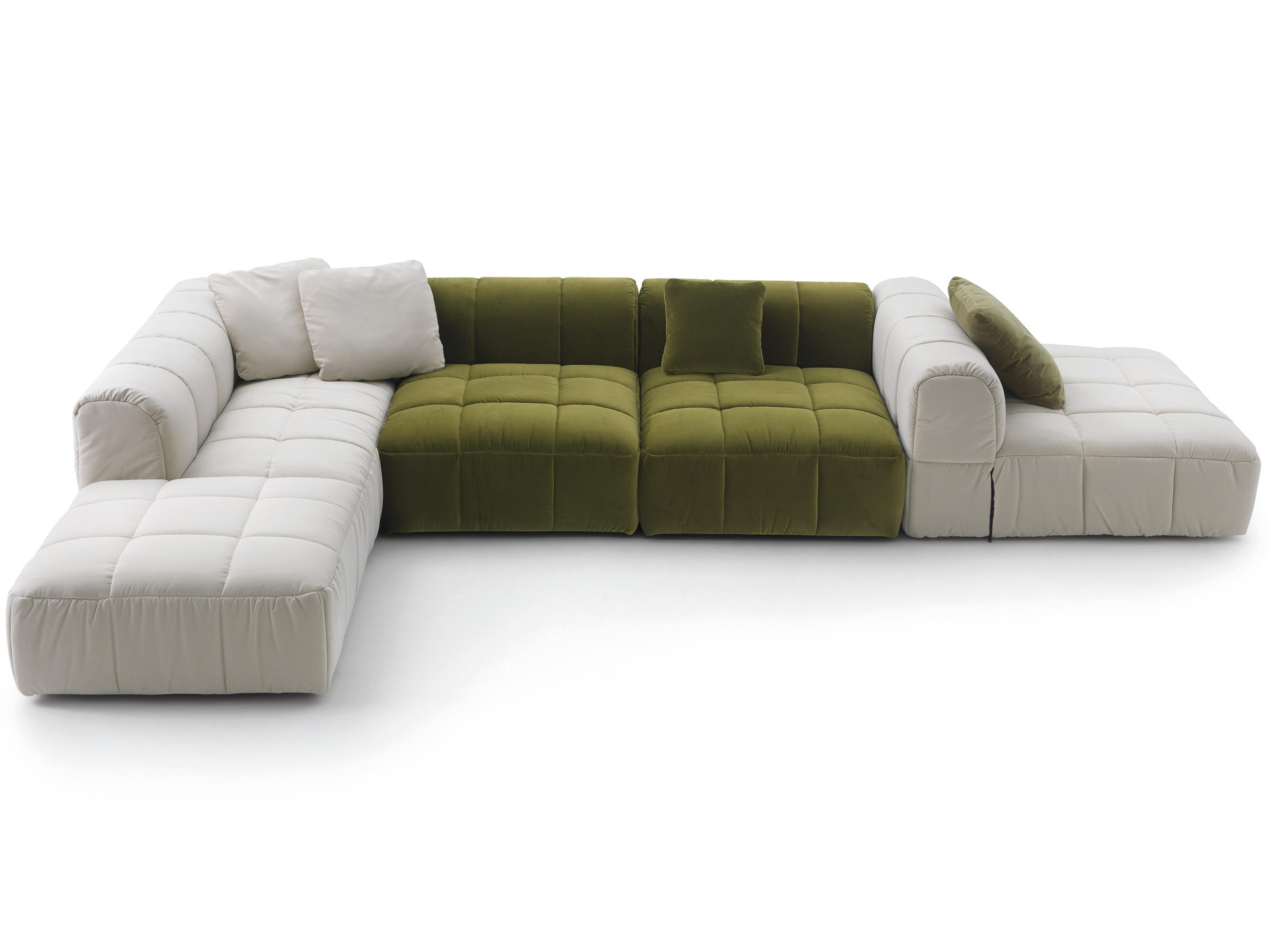 Arflex Strips Upholstered Sectional Sofa