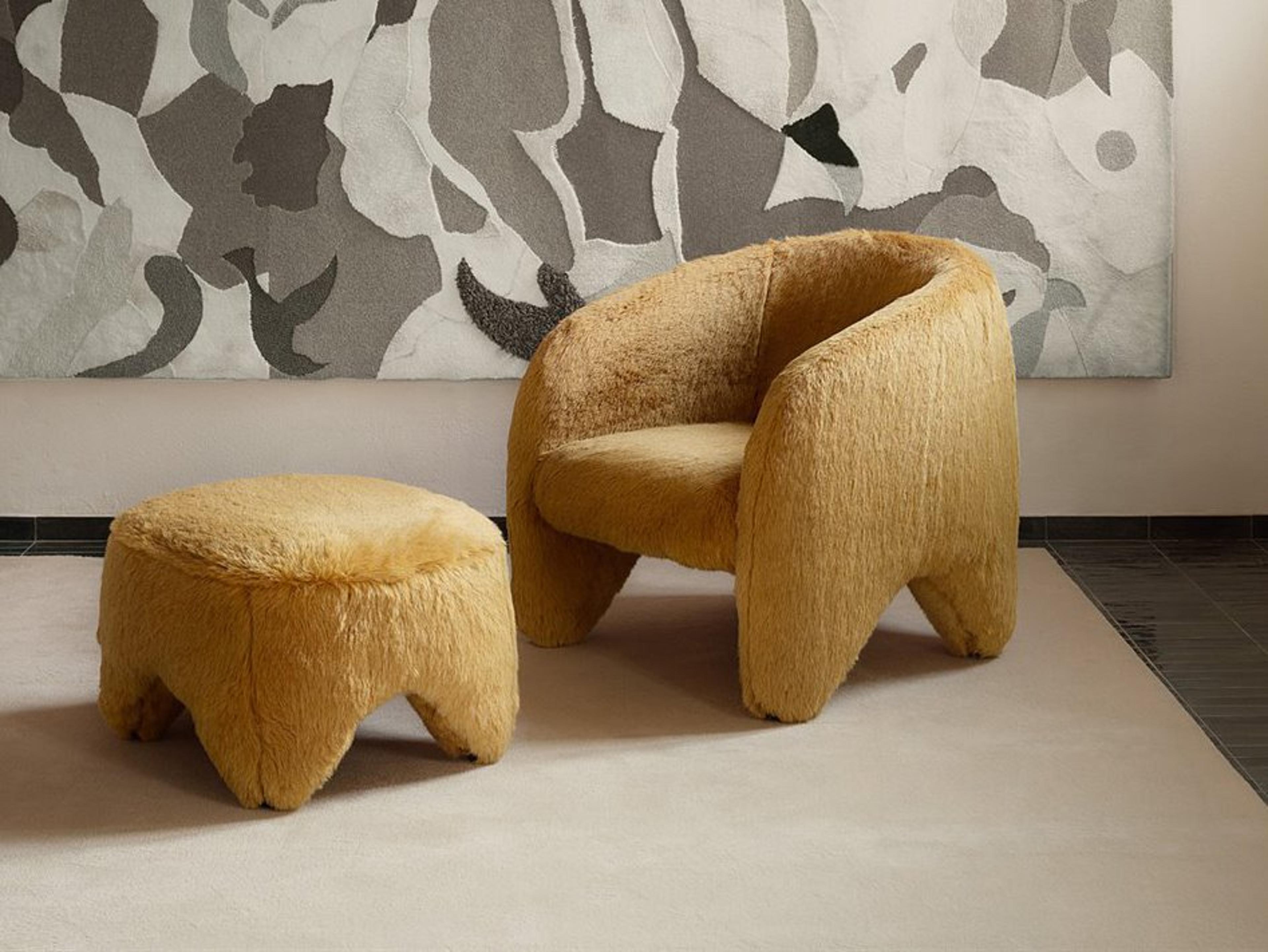 Arflex Yuzu Chair and Ottoman Set