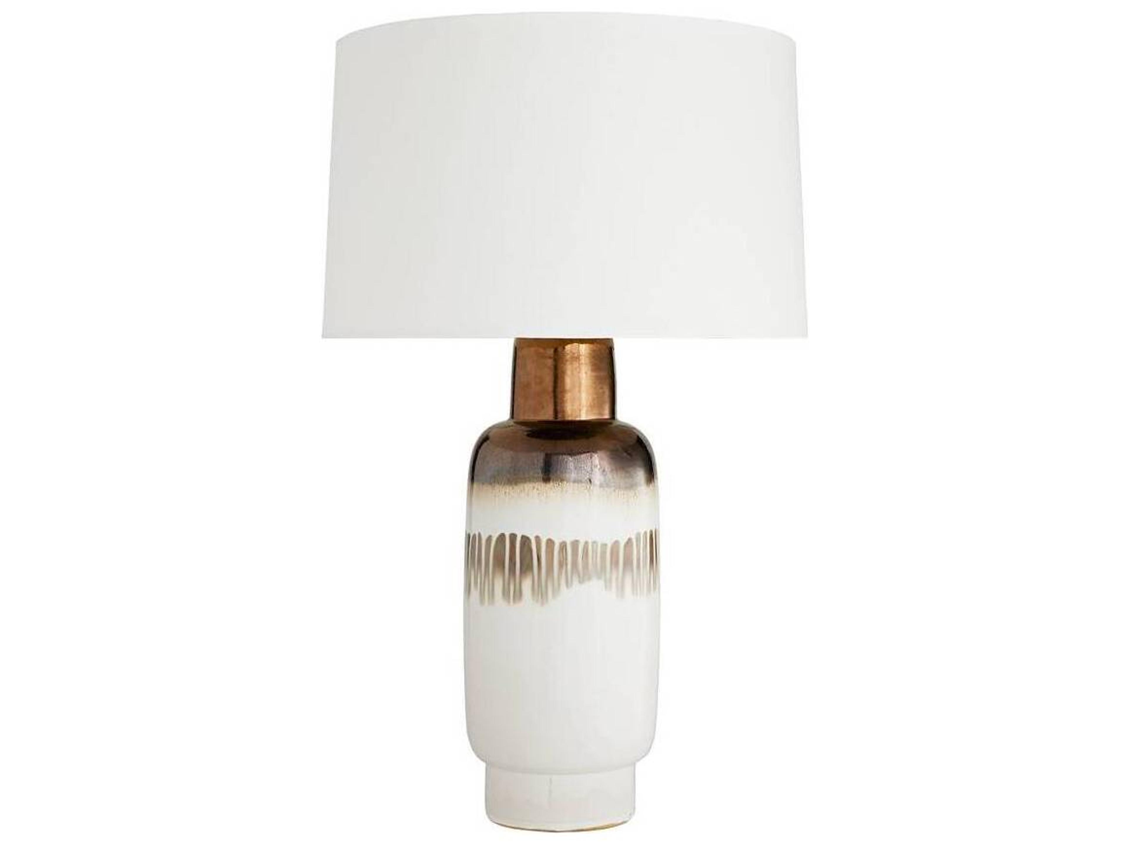 Arteriors Home Quinn Bronze Rose Glaze Buffet Lamp