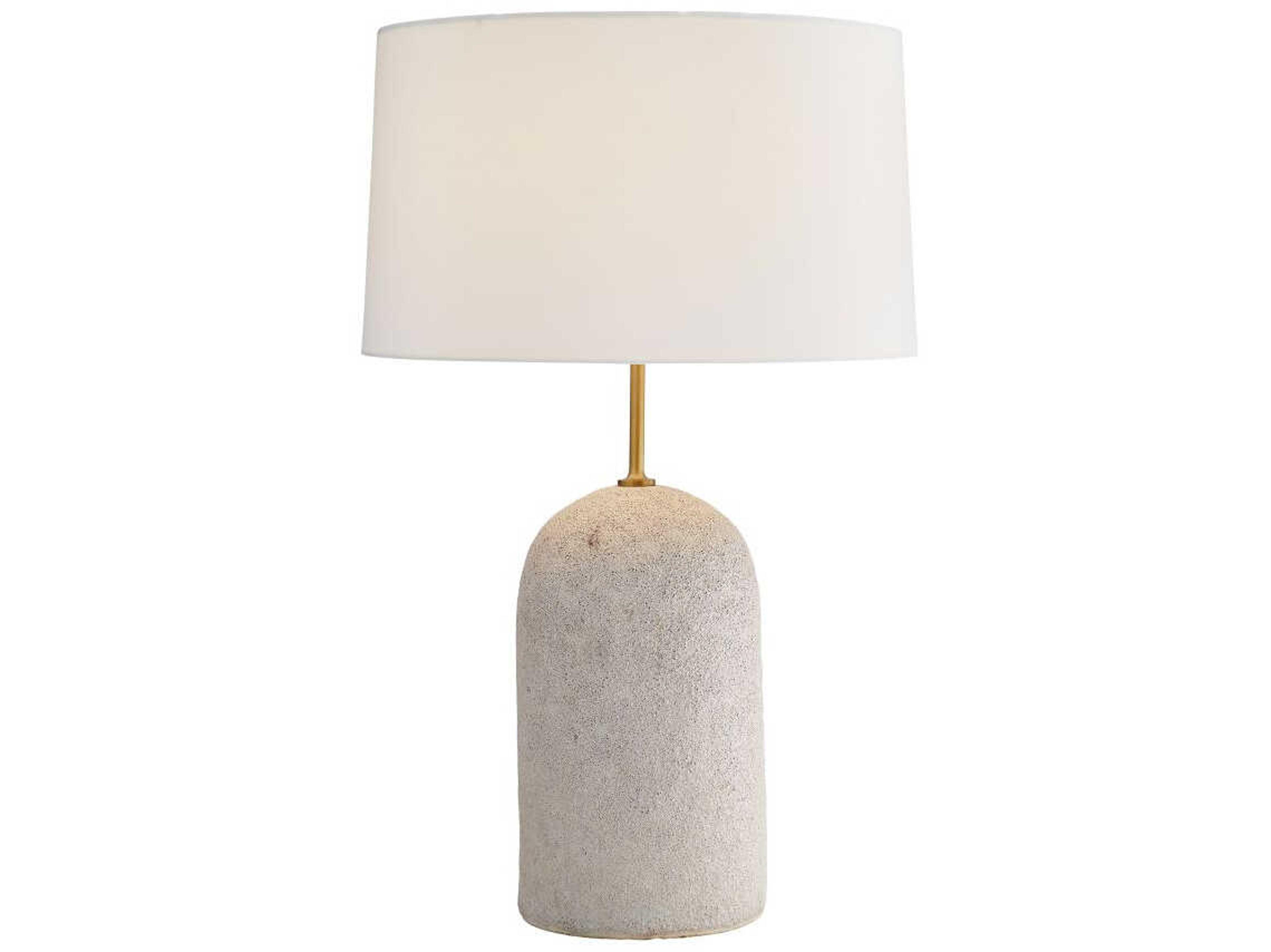 Arteriors Home Capelli Ivory Volcanic Glaze Off White Buffet Lamp