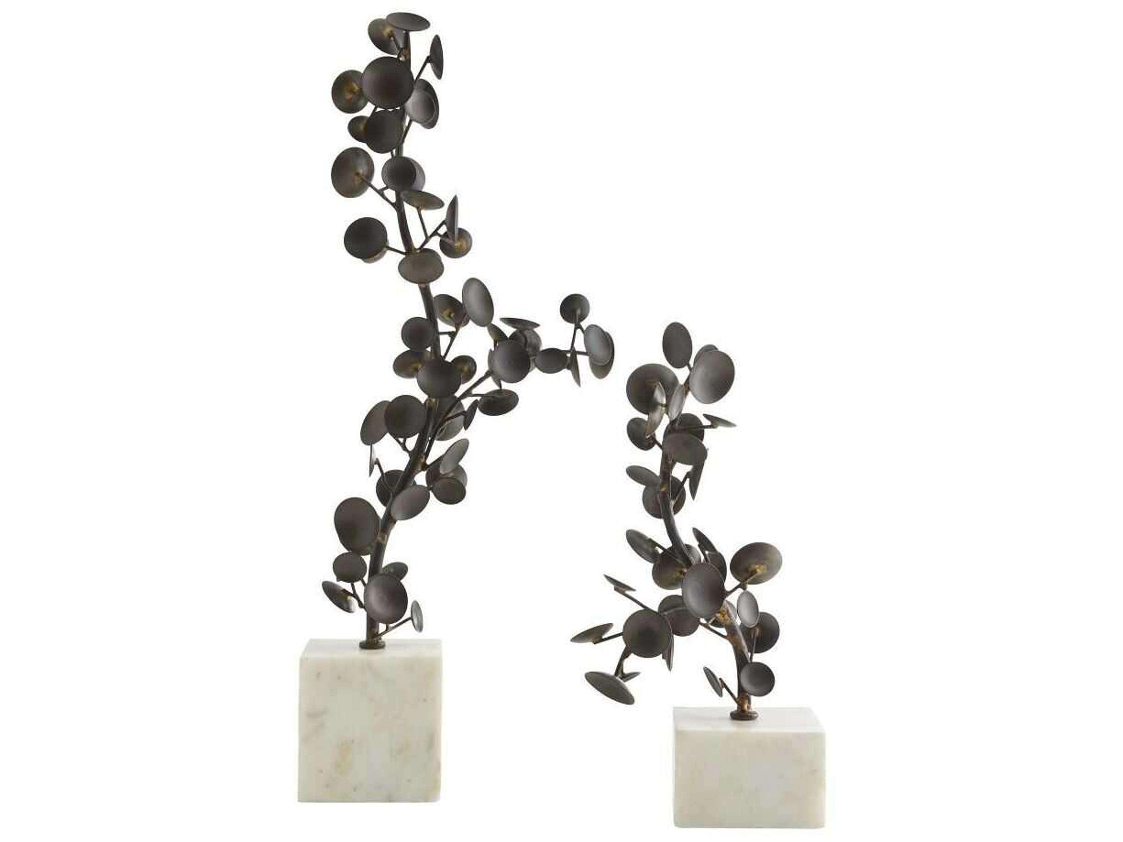 Arteriors Home Labrynth Bronze Sculpture Set of 2