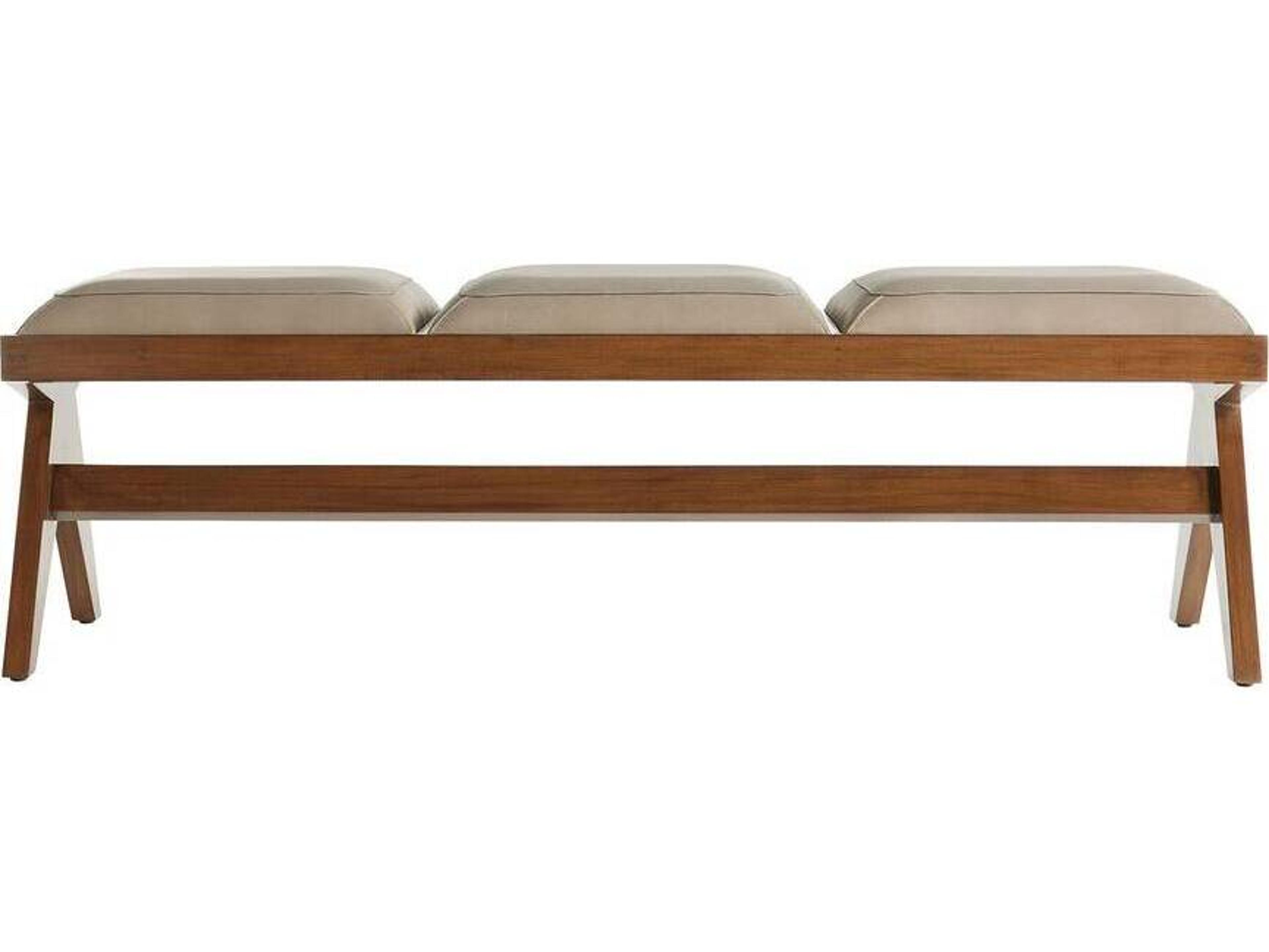 Arteriors Home Luchesse Morel Leather Beige Accent Bench