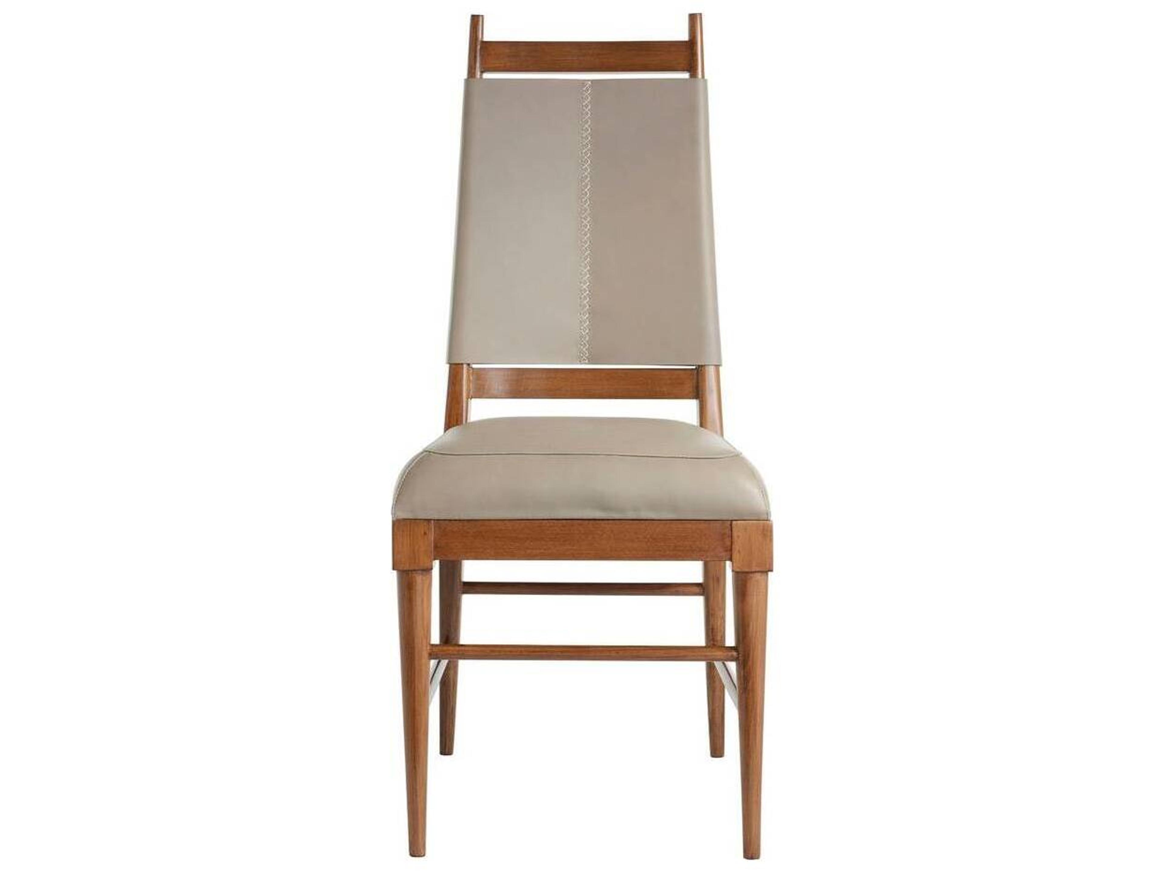 Arteriors Home Keegan Beige Leather Armless Dining Chair