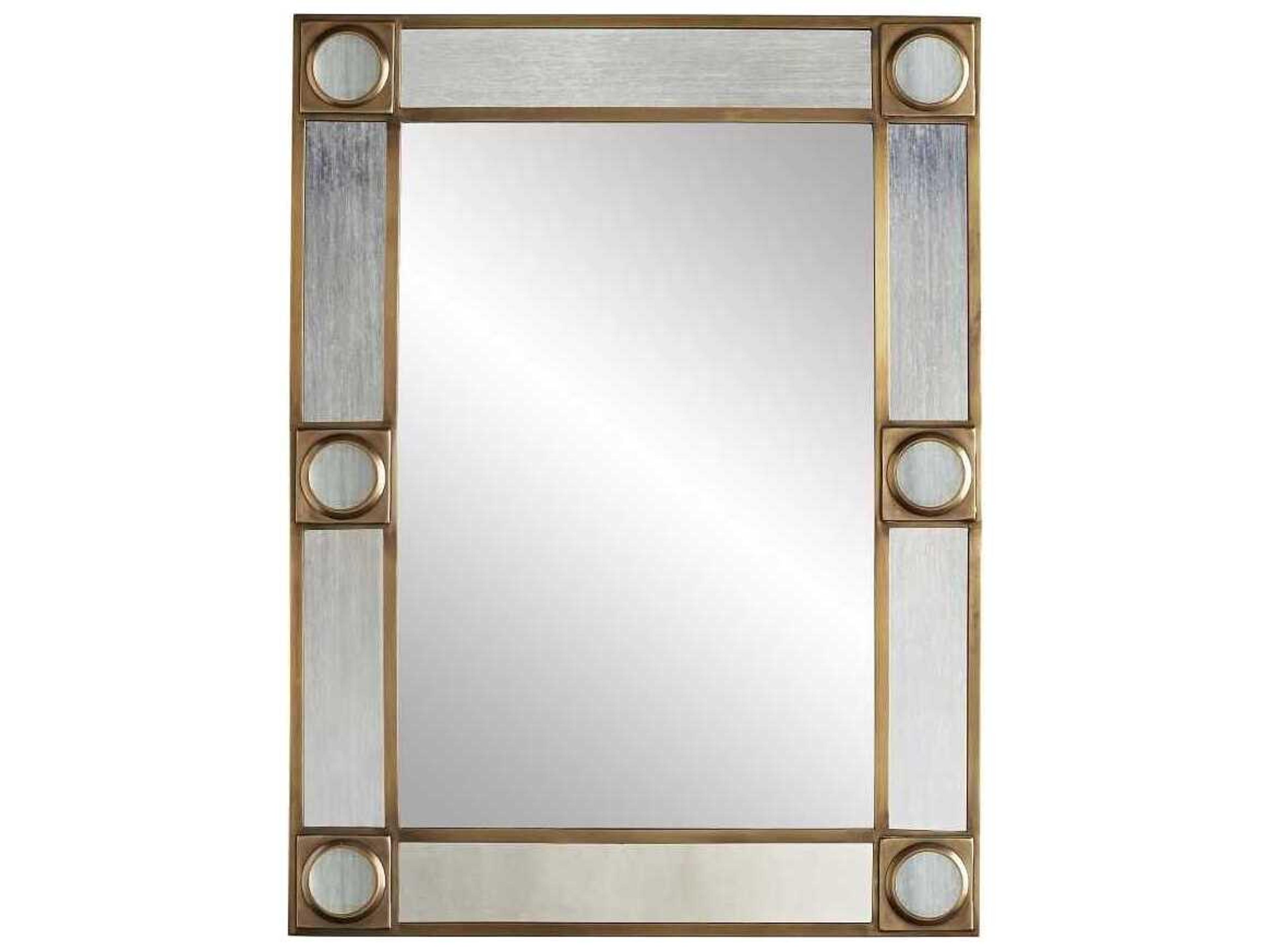 Arteriors Home Baldwin Antique Brass Rectangular Wall Mirror