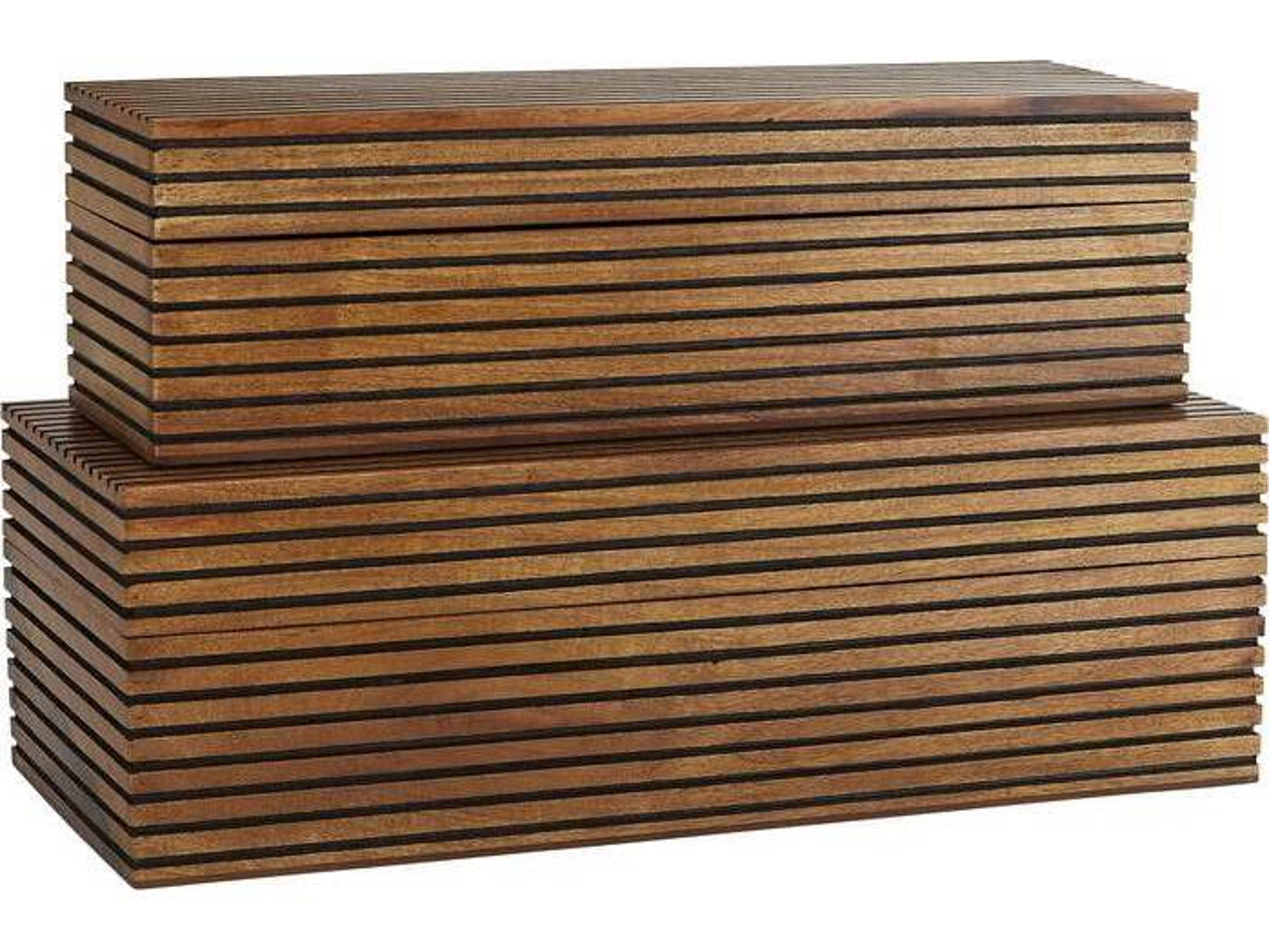 Arteriors Home Trinity Chestnut Storage Case Set of 2