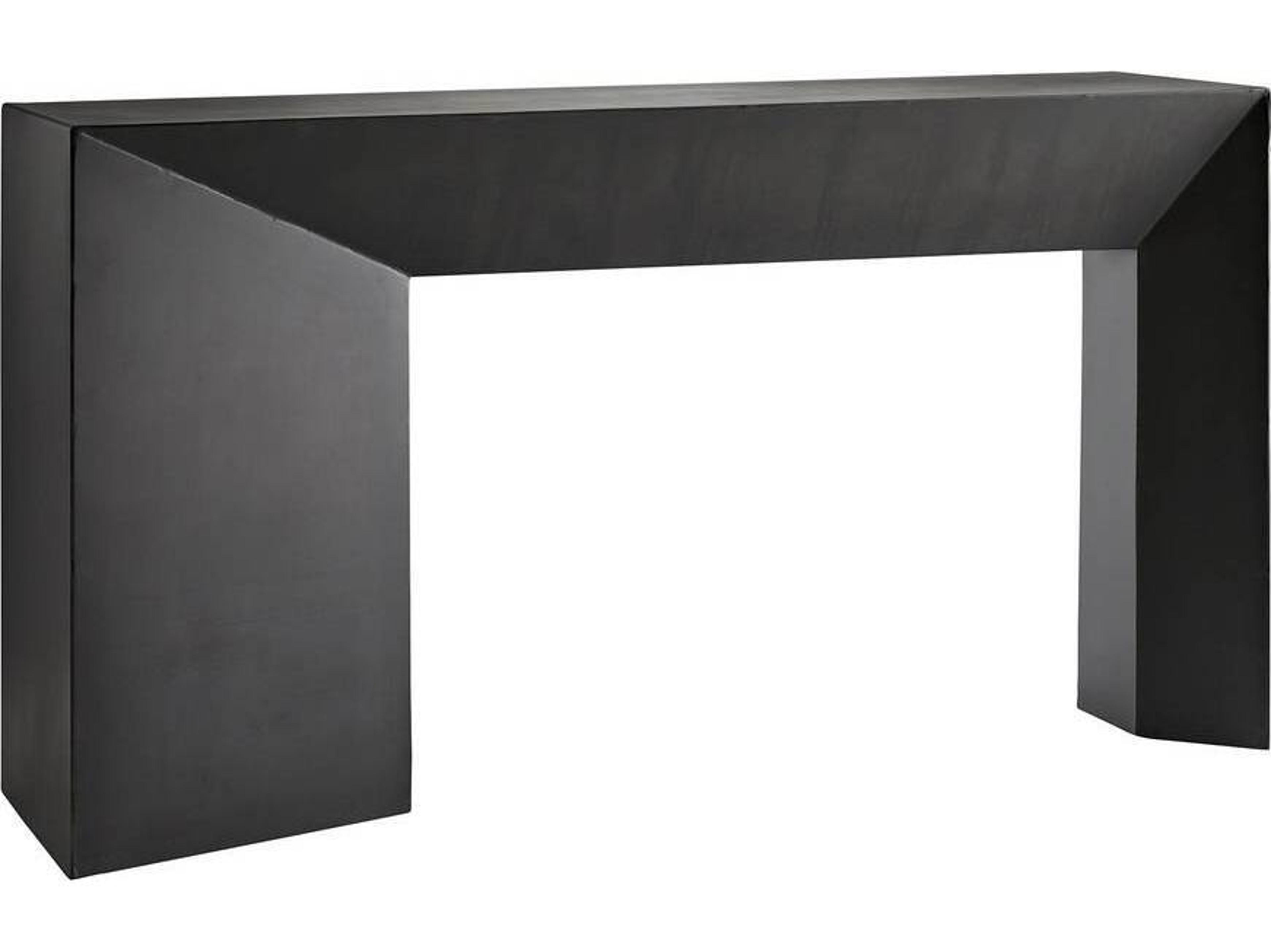 Arteriors Home Mckinley Rectangular Metal Blackened Iron Console Table