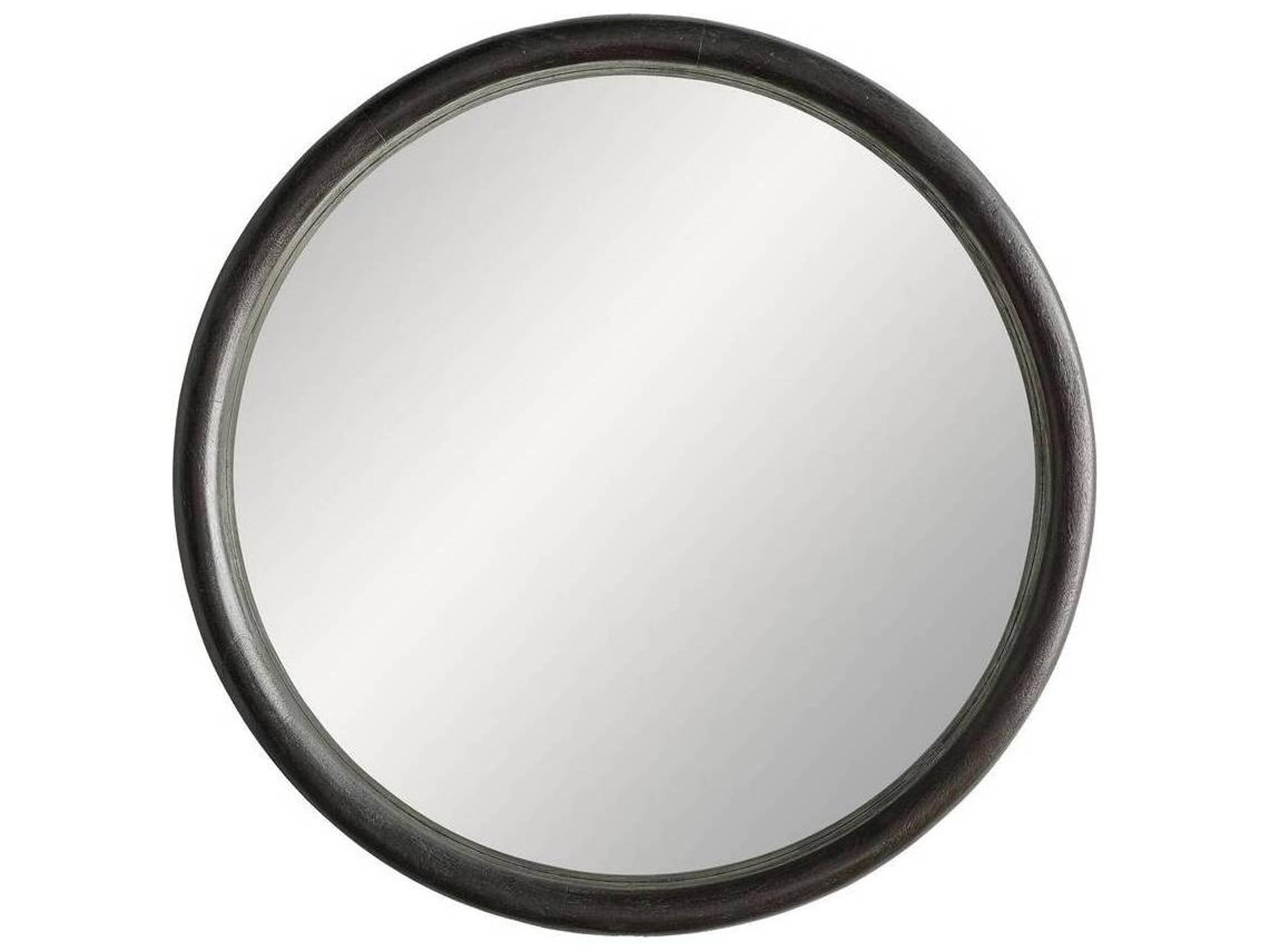 Arteriors Home Lesley Dark Walnut Round Wall Mirror