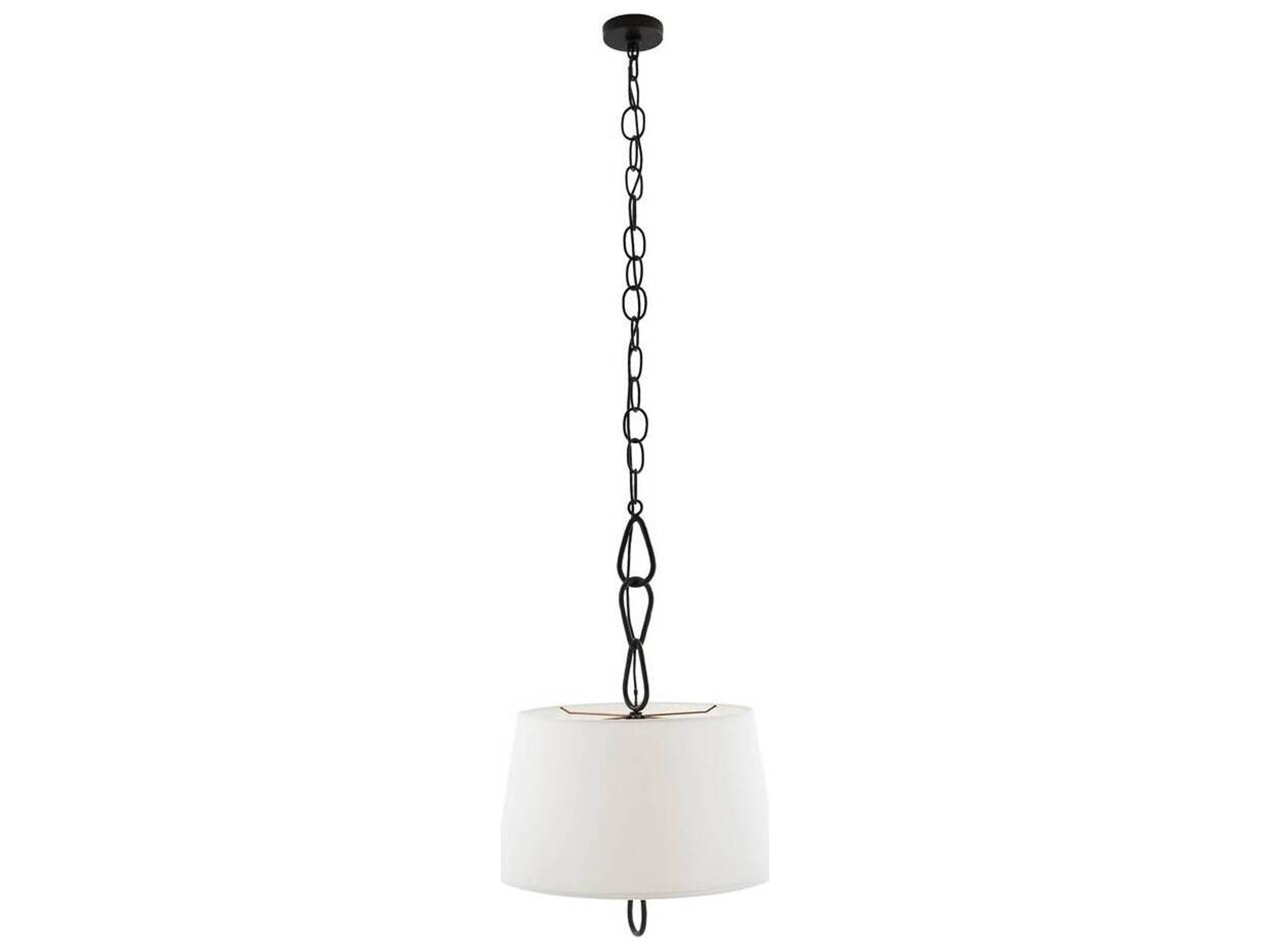 Arteriors Home Parkman 2-Light Blackened Iron Brass Geometric Pendant