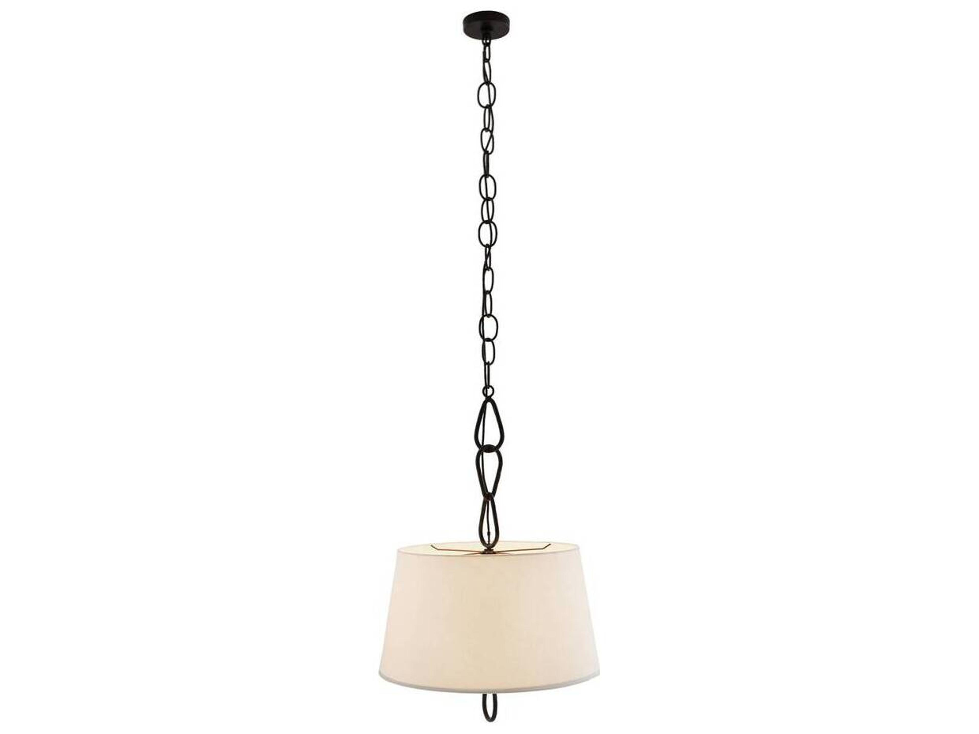 Arteriors Home Parkman 2-Light Blackened Iron Brass Geometric Pendant