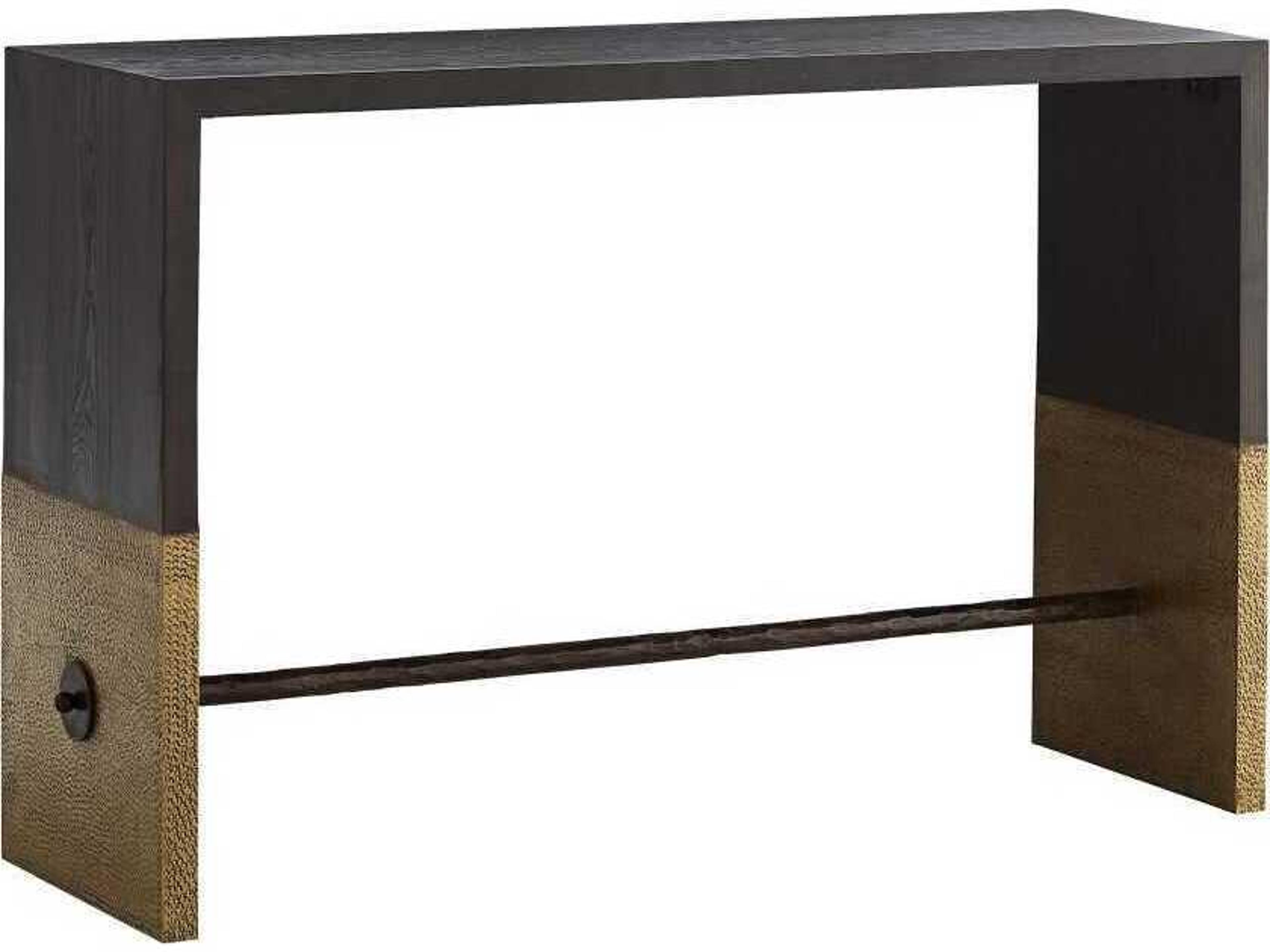 Arteriors Home Lyle Rectangular Wood Cerused Sable Console Table